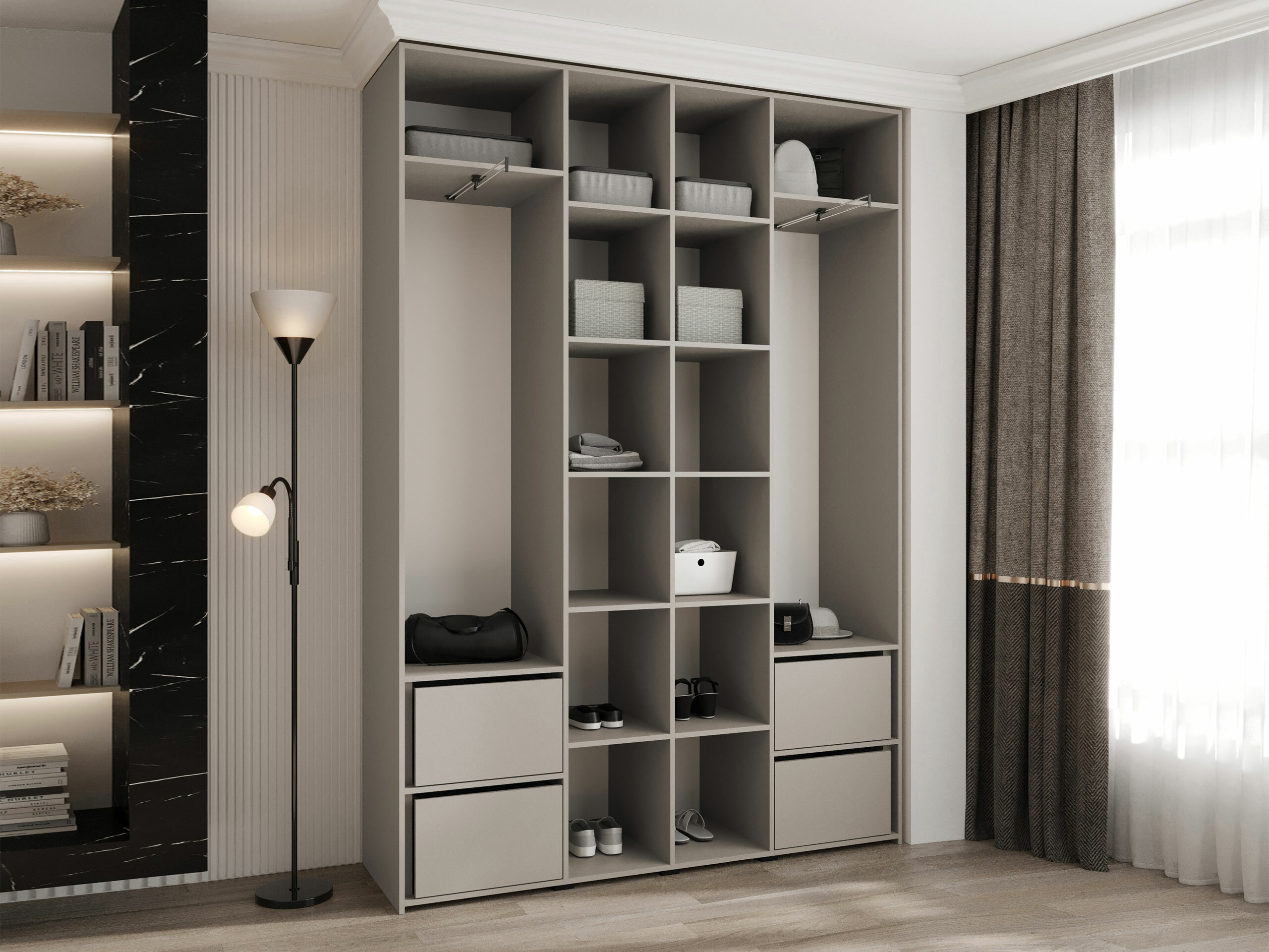 Garderobna omara Hartford 564 (Bela)