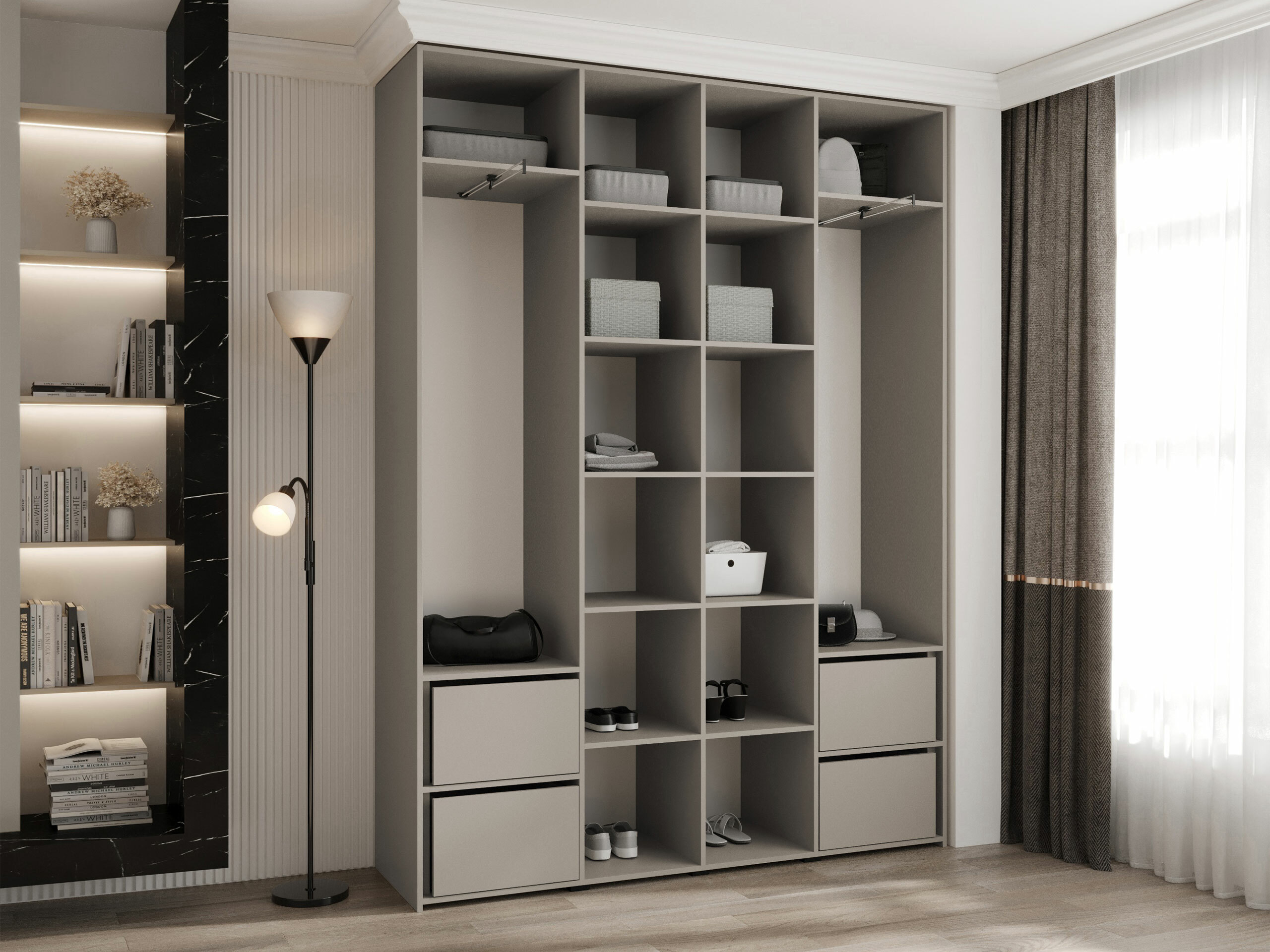 Garderobna omara Hartford 564 (Bela)
