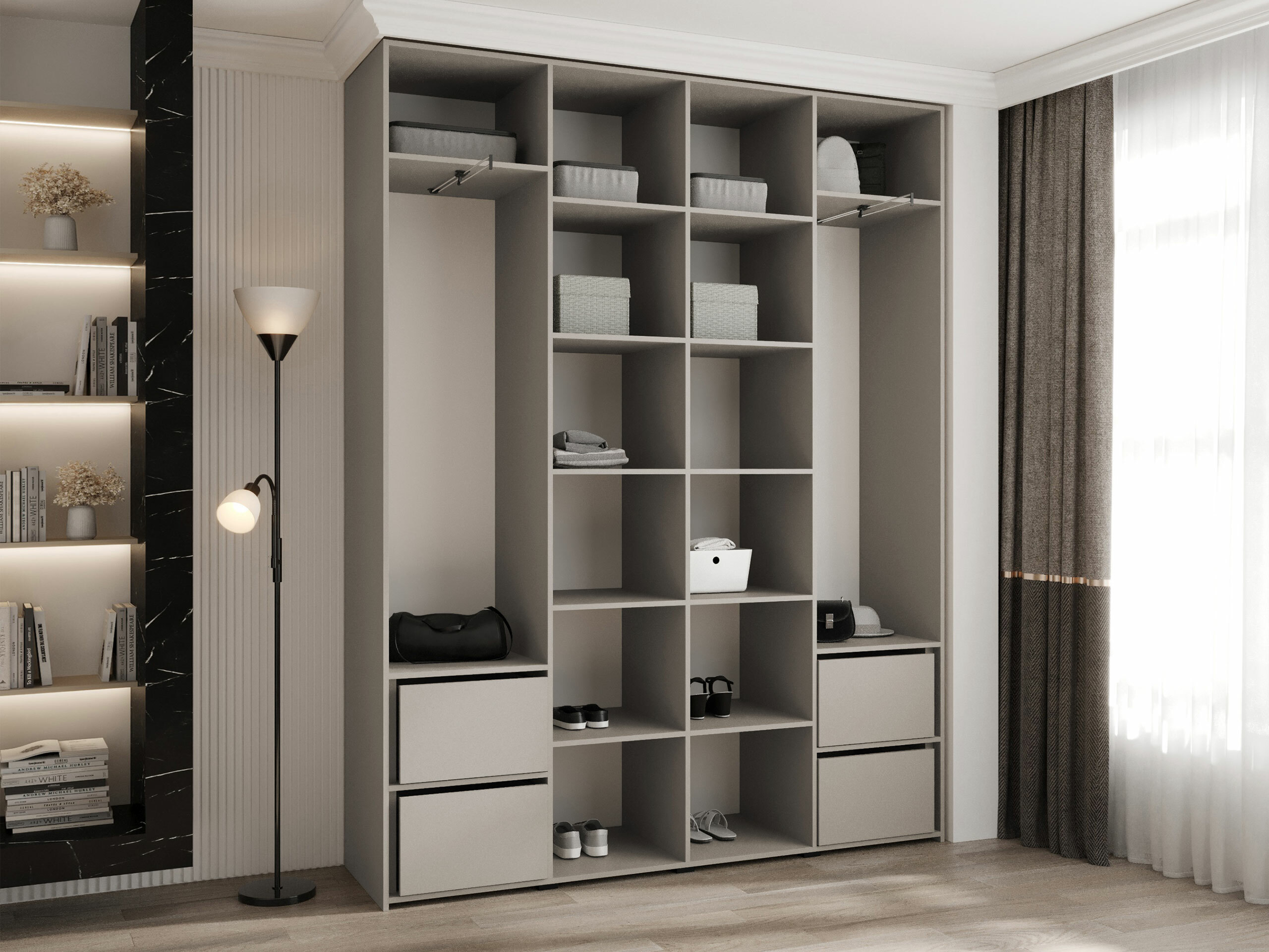 Garderobna omara Hartford 564 (Bela)