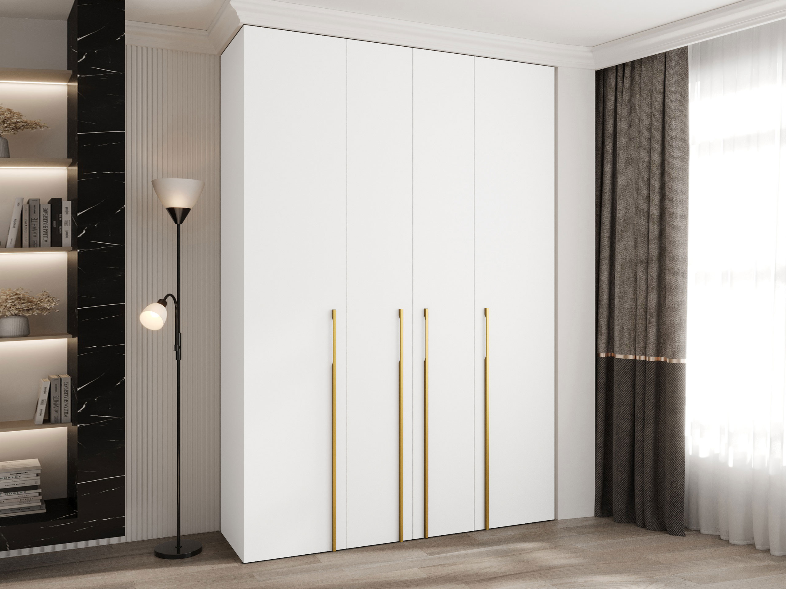 Garderobna omara Hartford 570 (Bela)