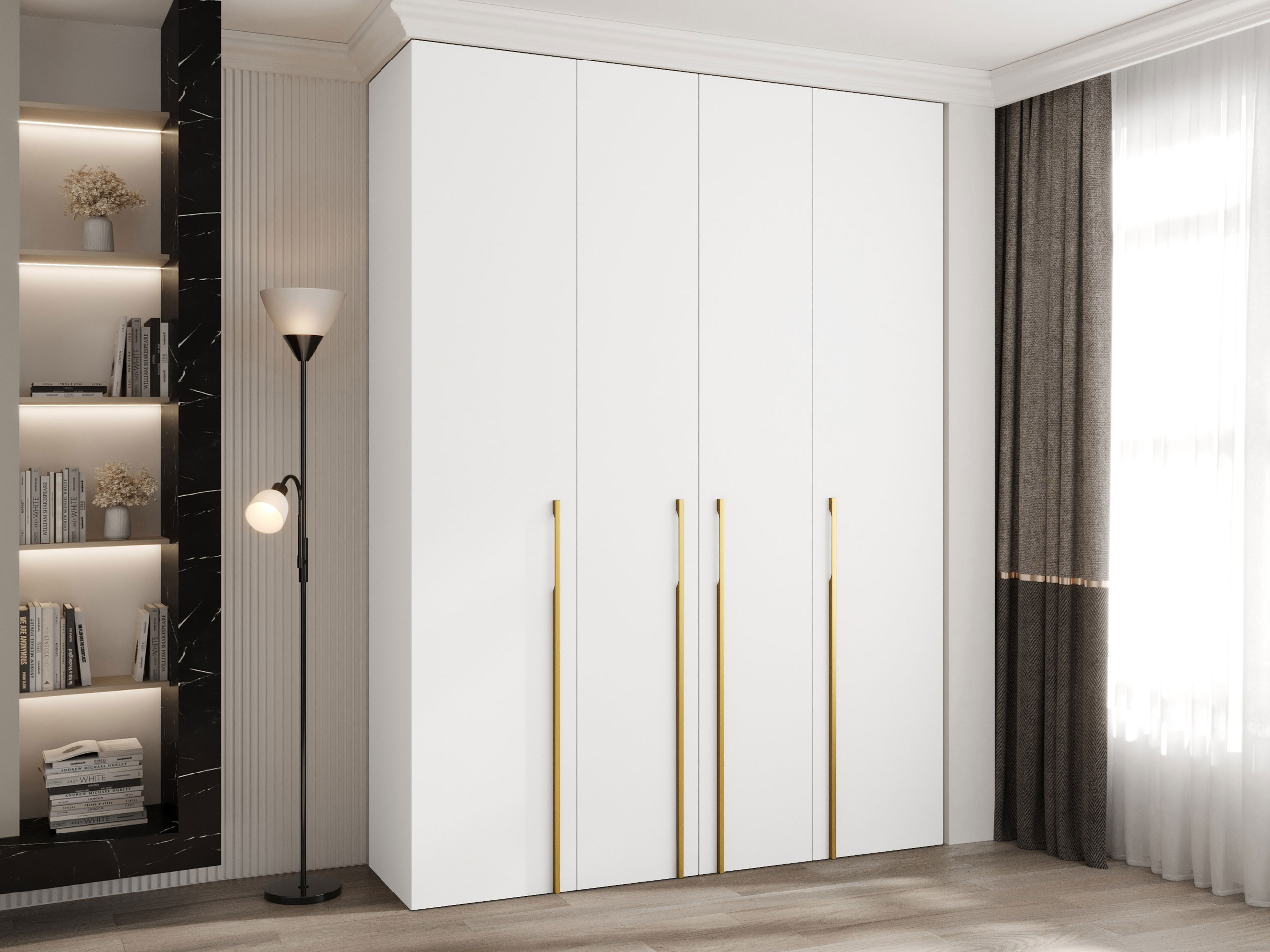 Garderobna omara Hartford 570 (Bela)