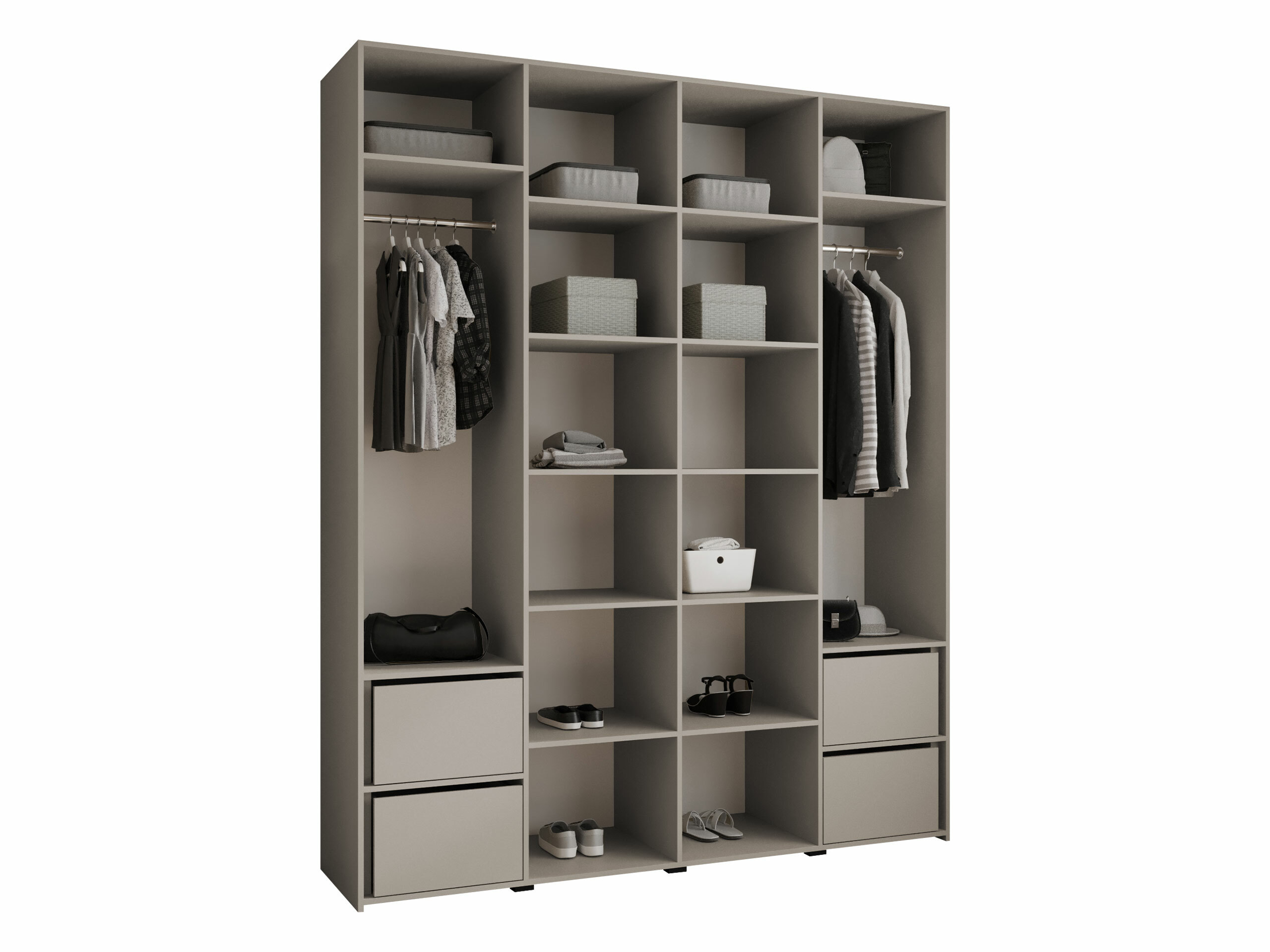 Garderobna omara Hartford 570 (Bela)