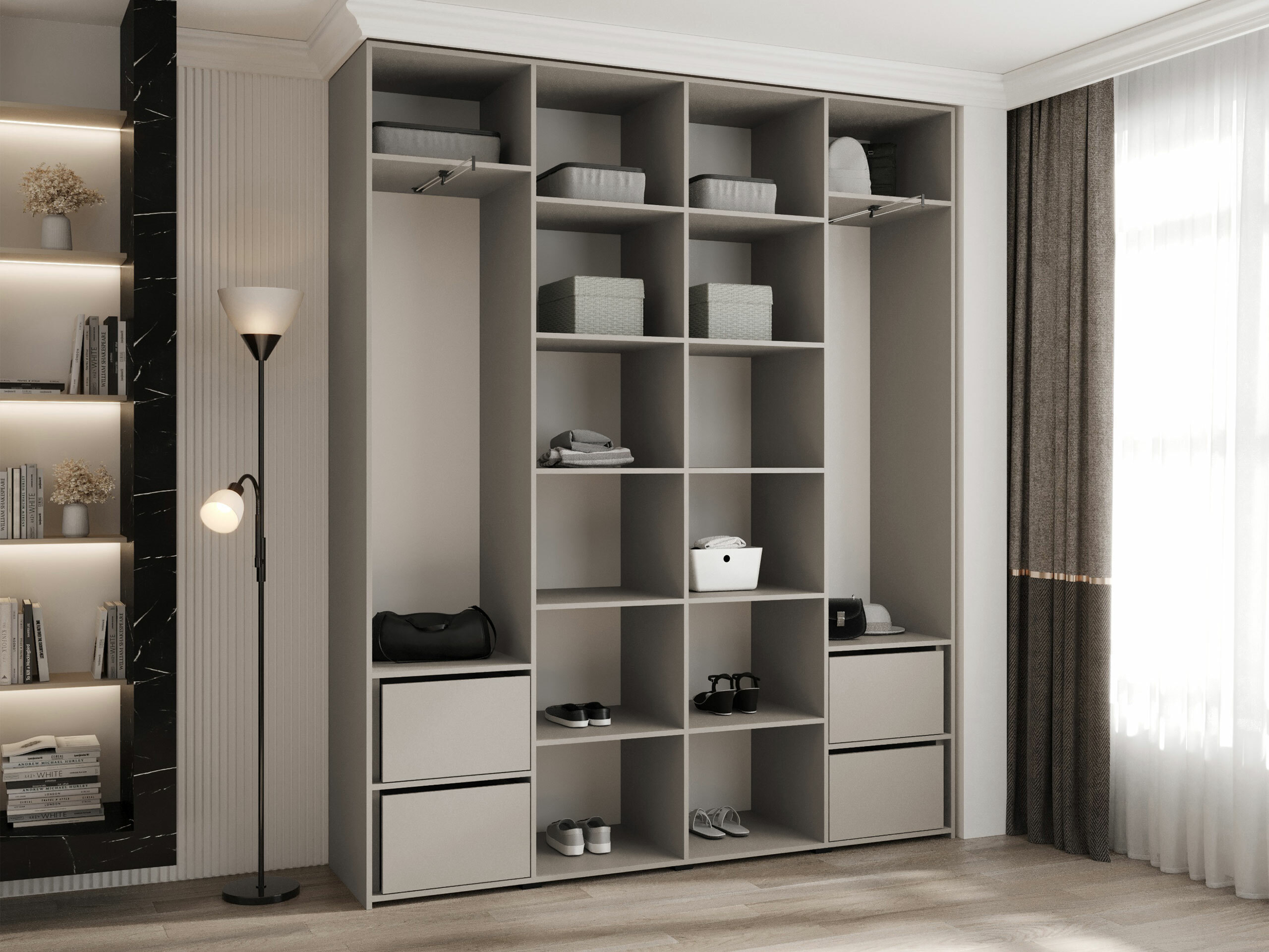Garderobna omara Hartford 570 (Bela)