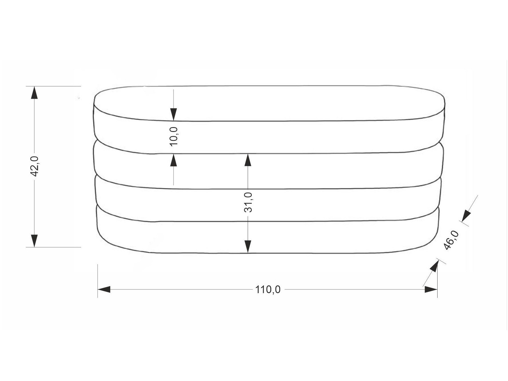 Klop z oblazinjenjem Houston 2054 (Siva)