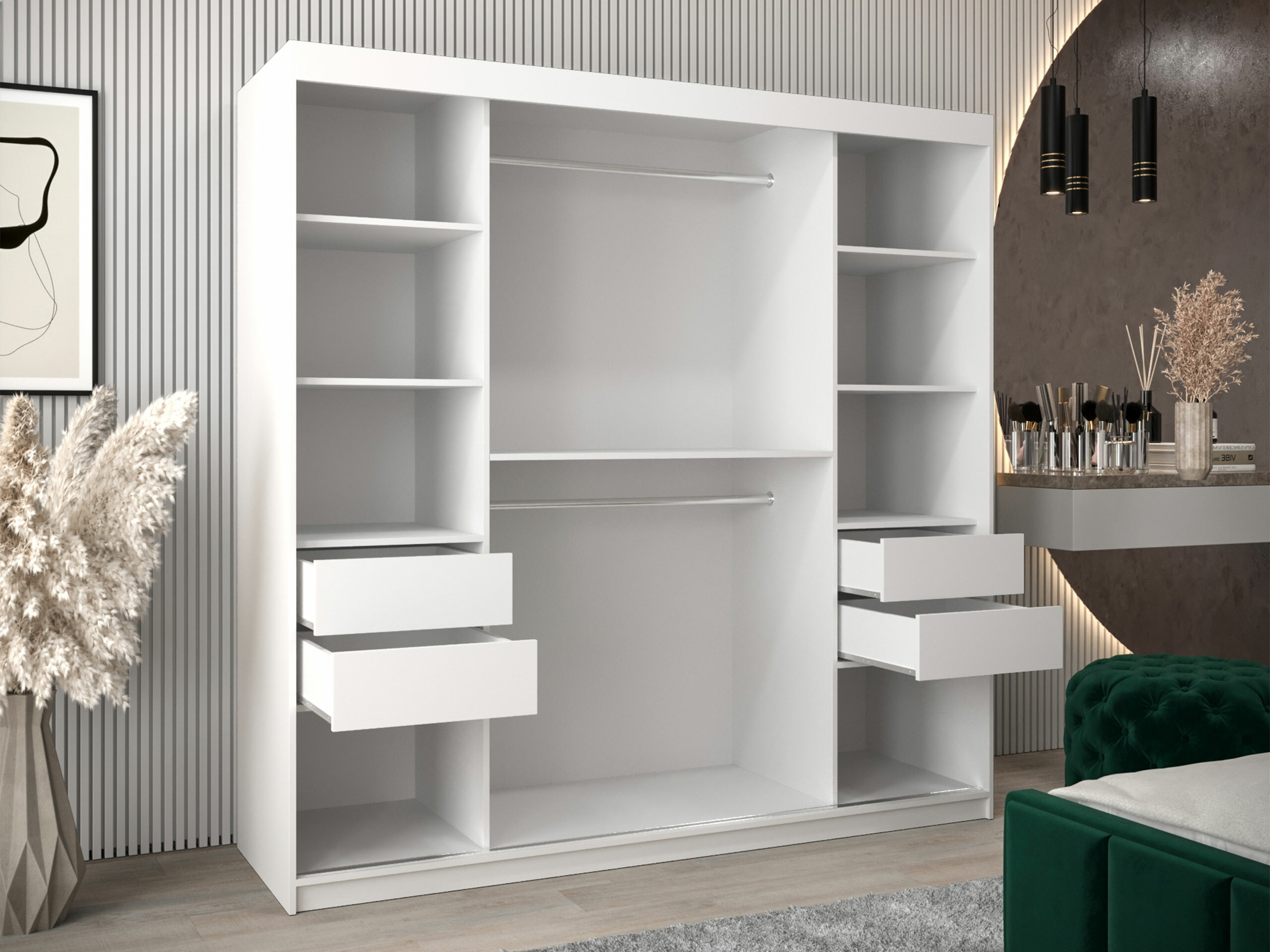 Garderobna omara Hartford 578 (Bela)