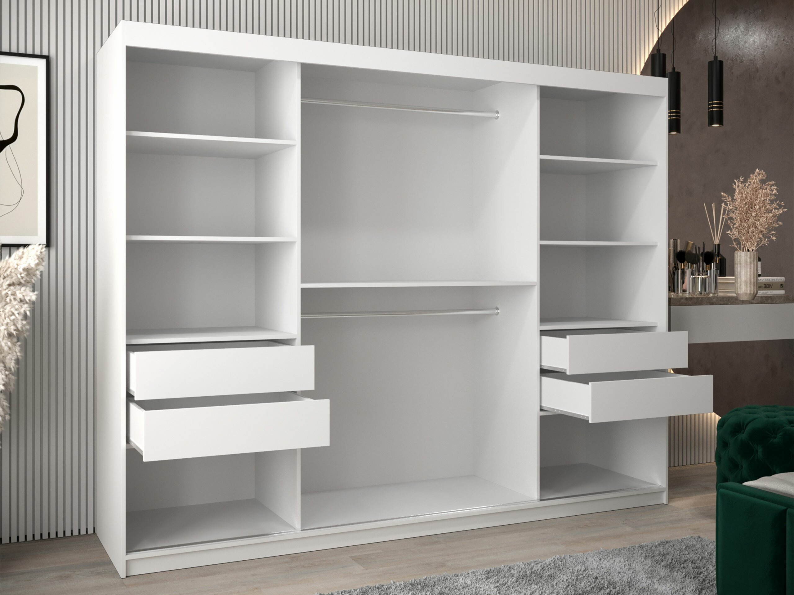 Garderobna omara Hartford 578 (Bela)