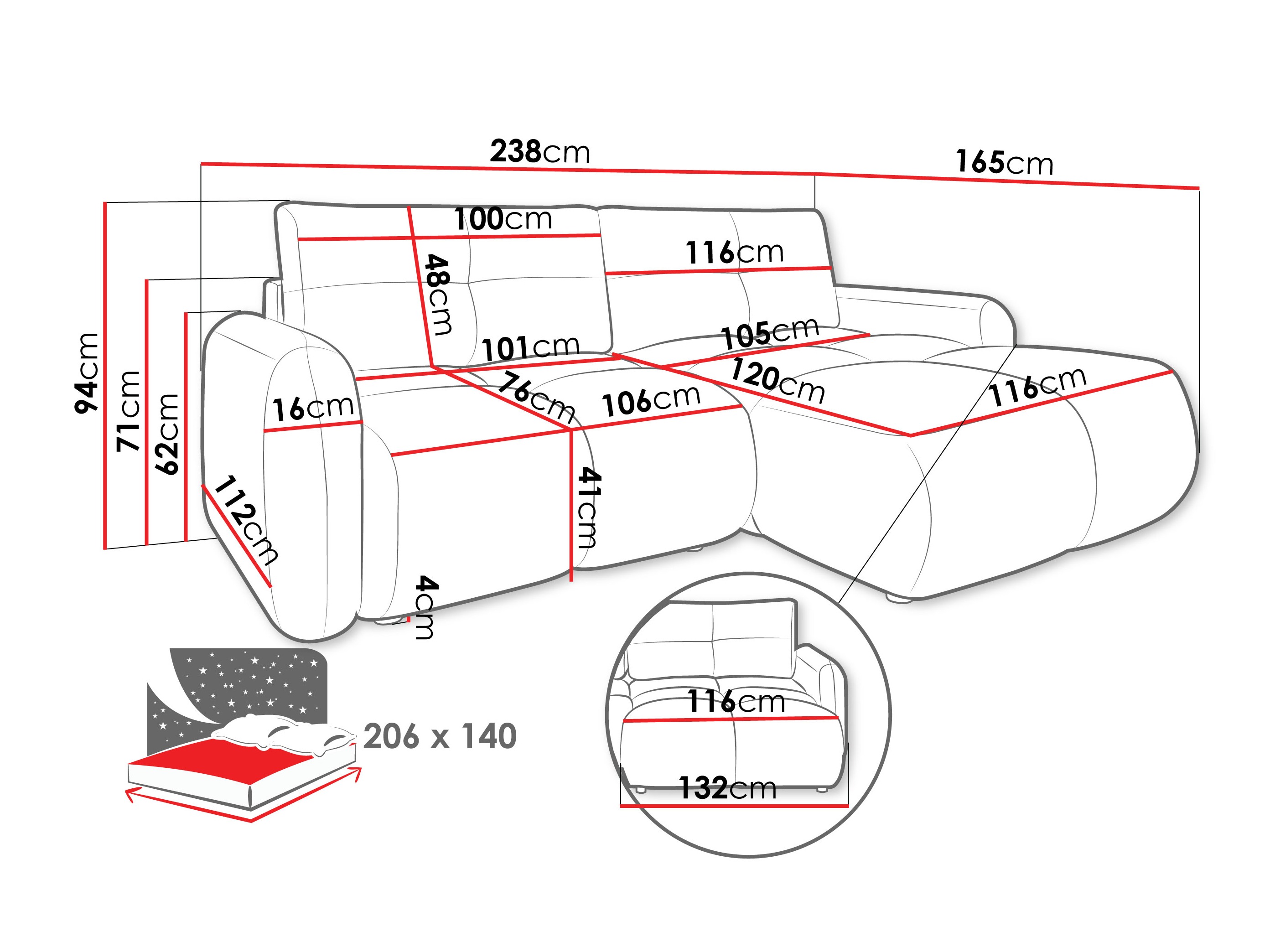 Kotna garnitura Clinton 101 (Lambi 05)