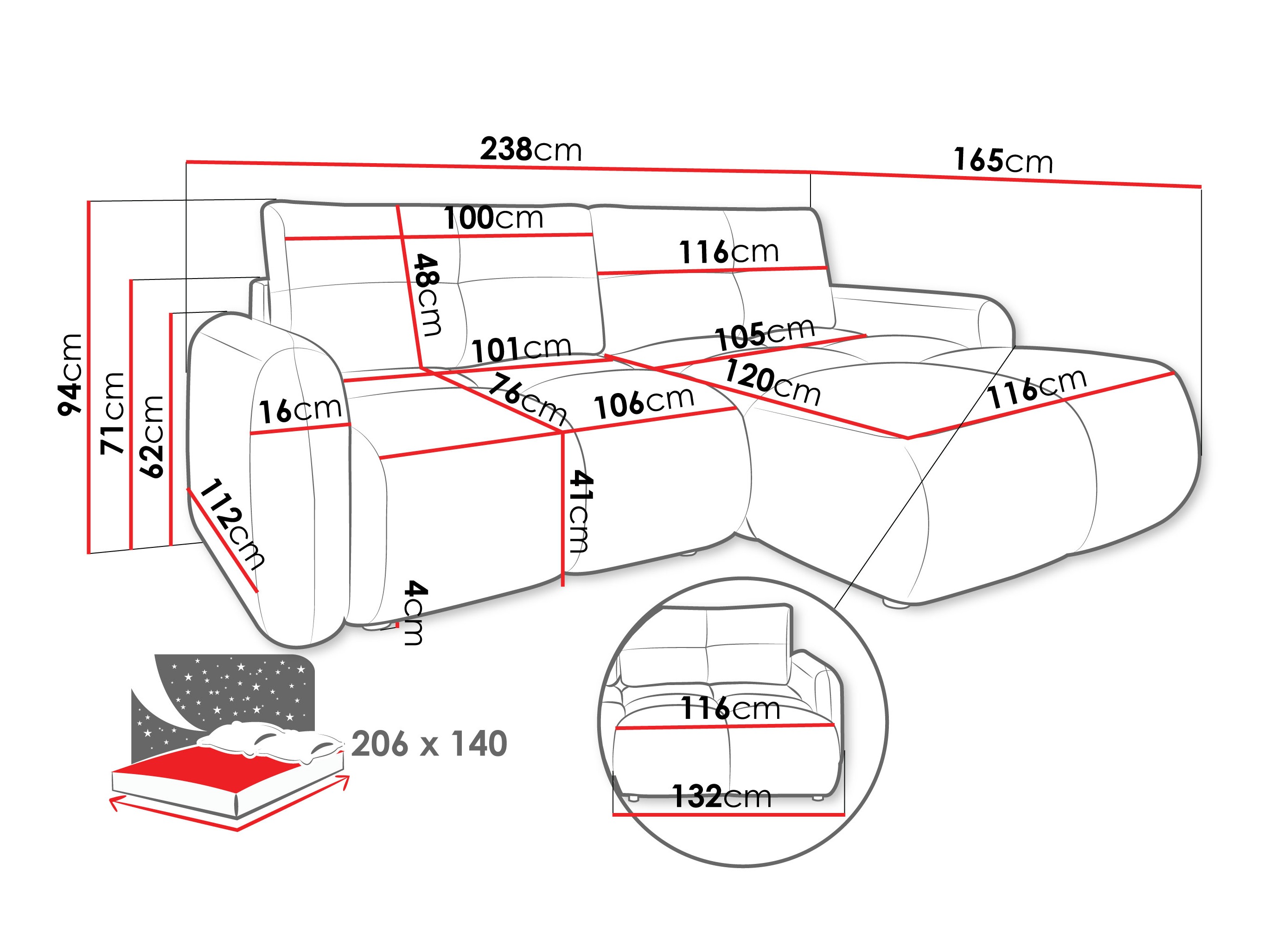 Kotna garnitura Clinton 101 (Lambi 12)