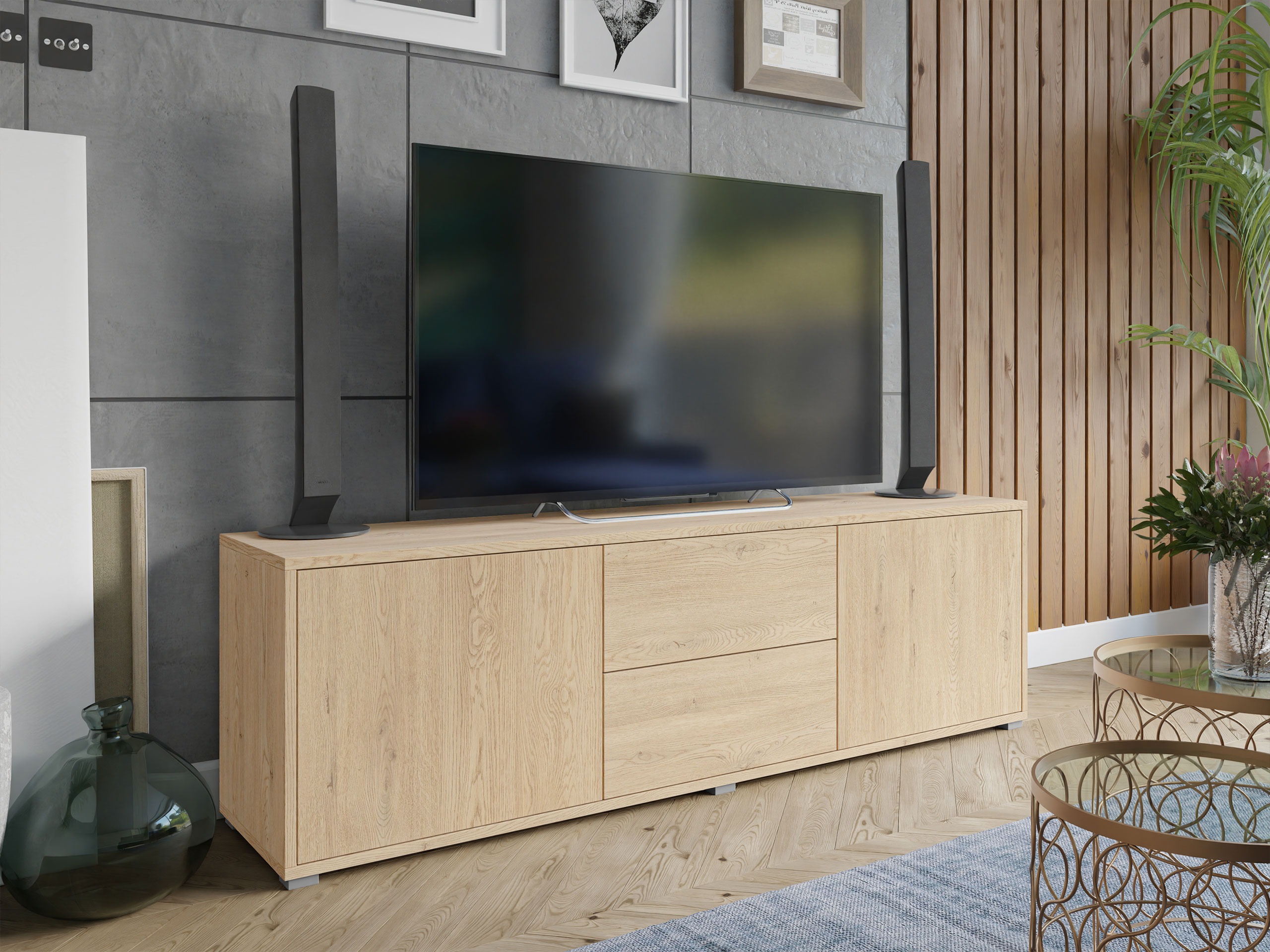 TV-omarica Comfivo Tutela (Hrast)