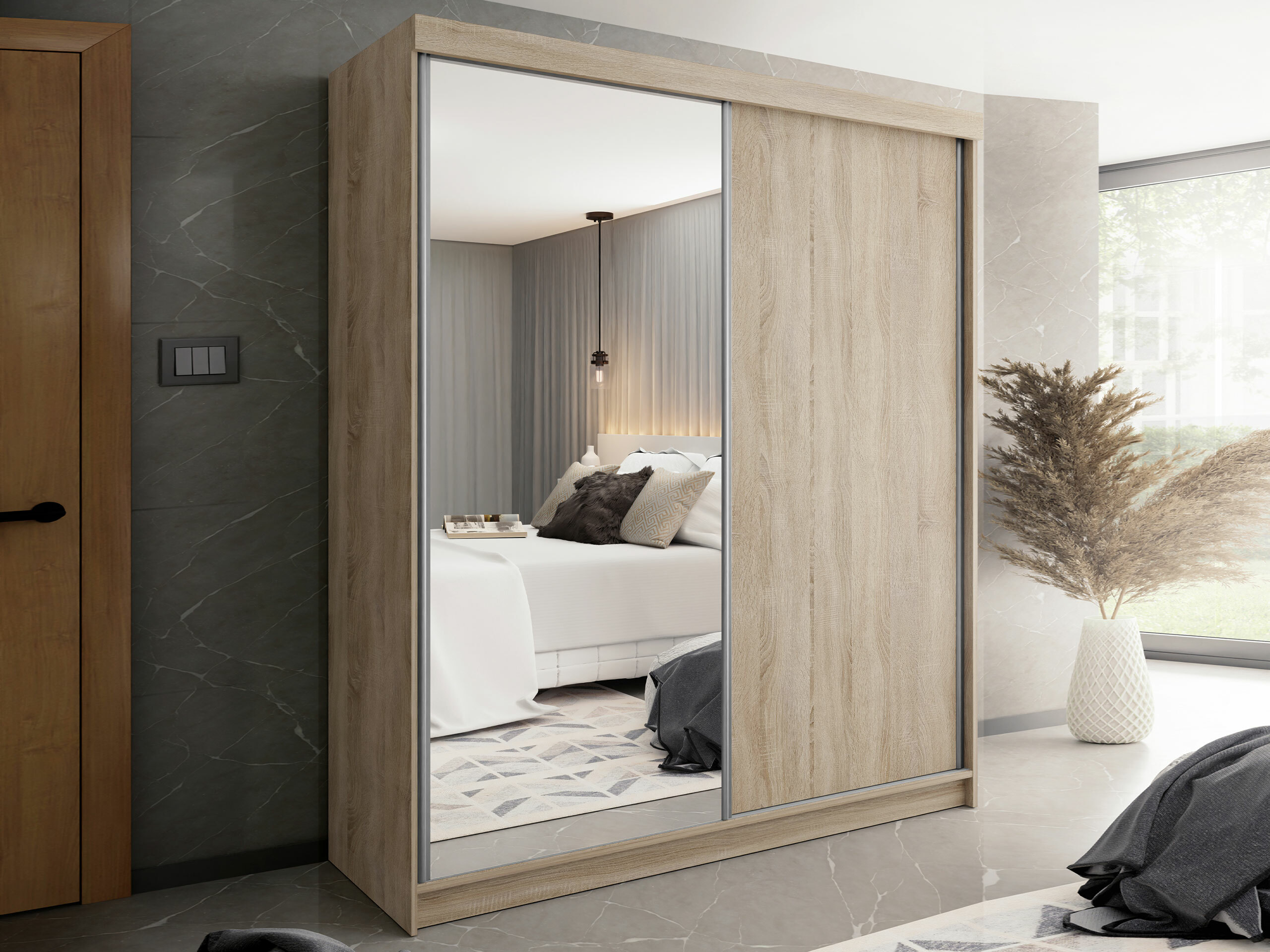 Garderobna omara Dover 107 (Sonoma hrast)