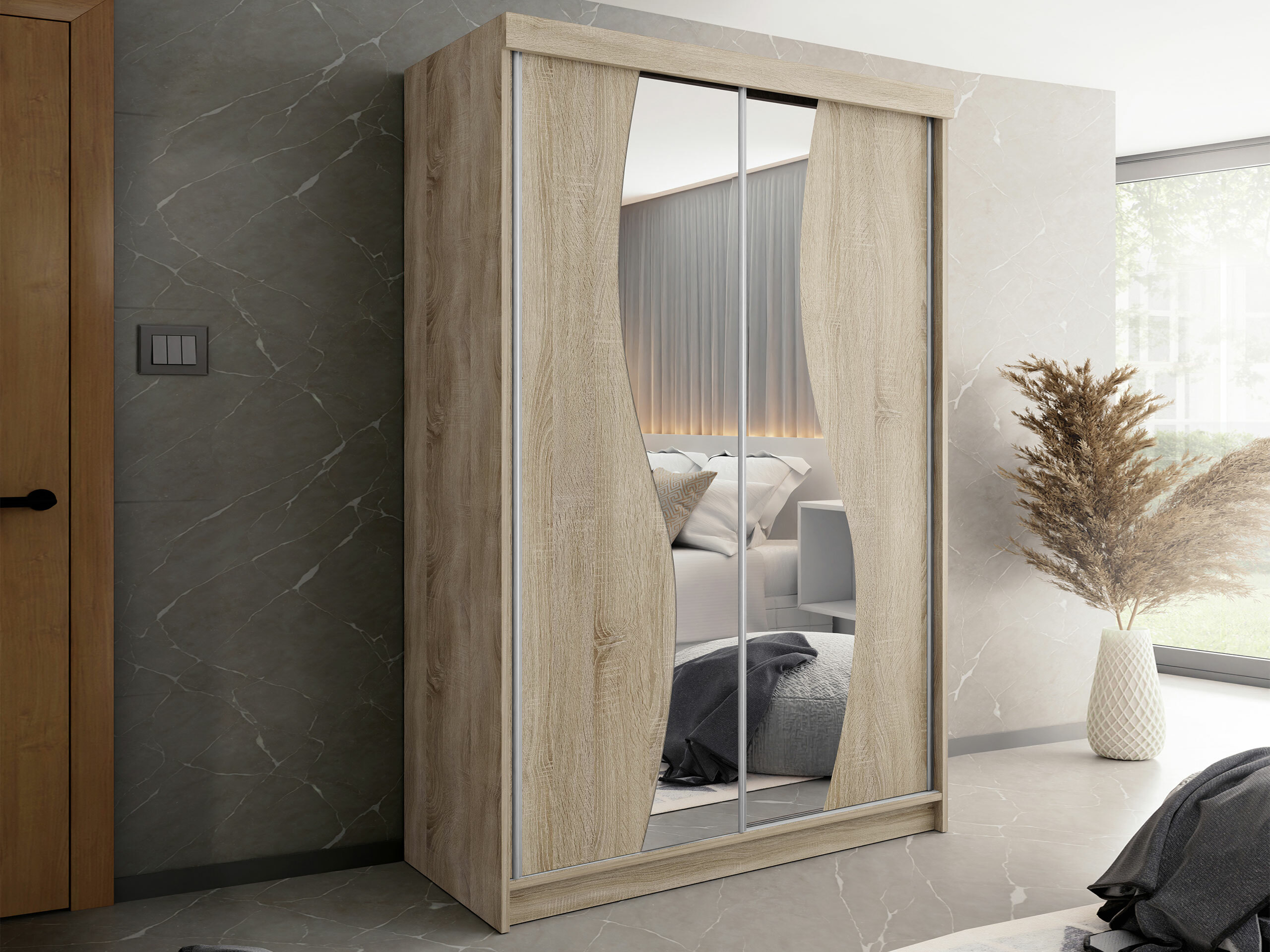 Garderobna omara Dover 110 (Sonoma hrast)