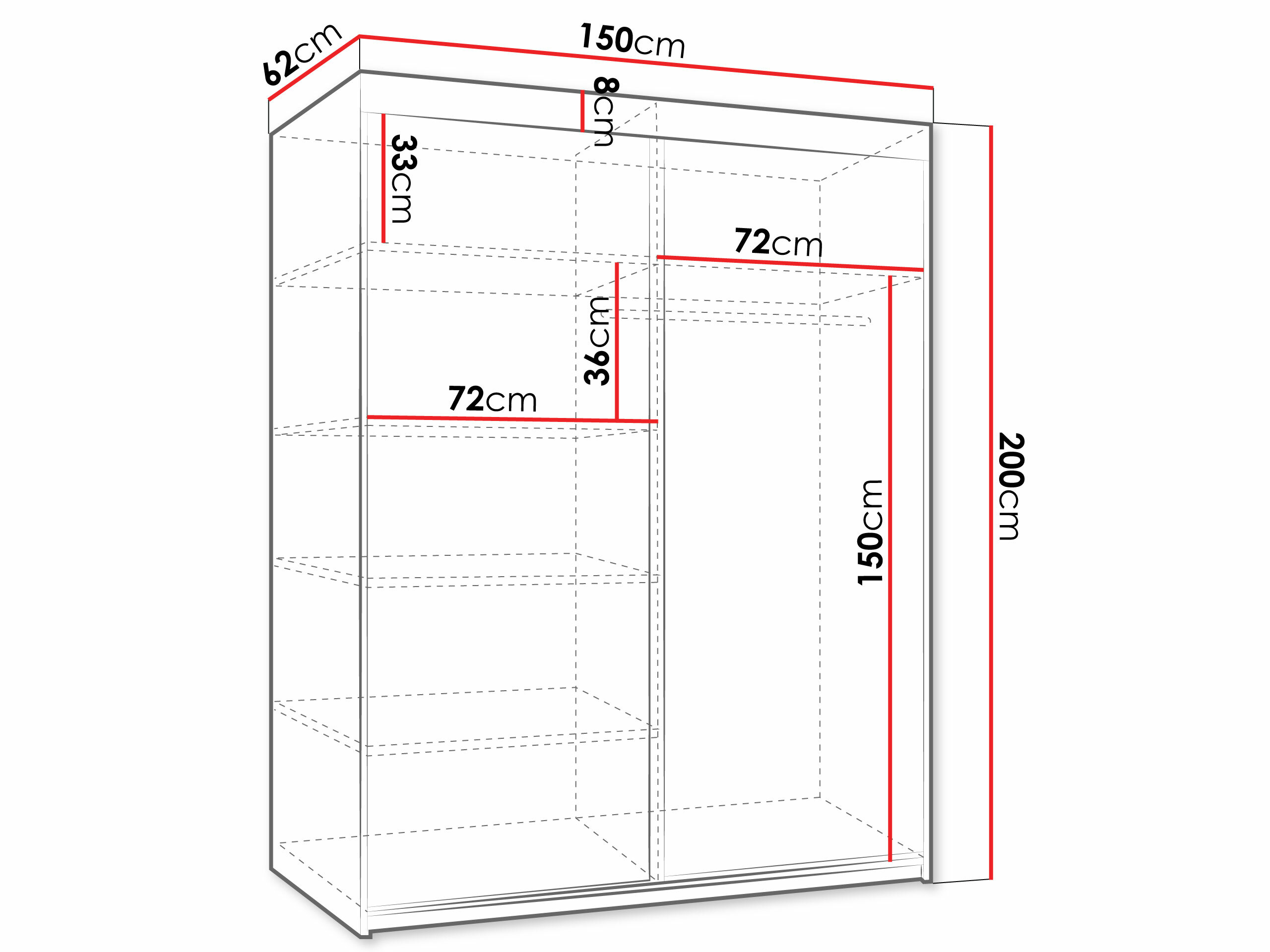 Garderobna omara Dover 110 (Sonoma hrast)