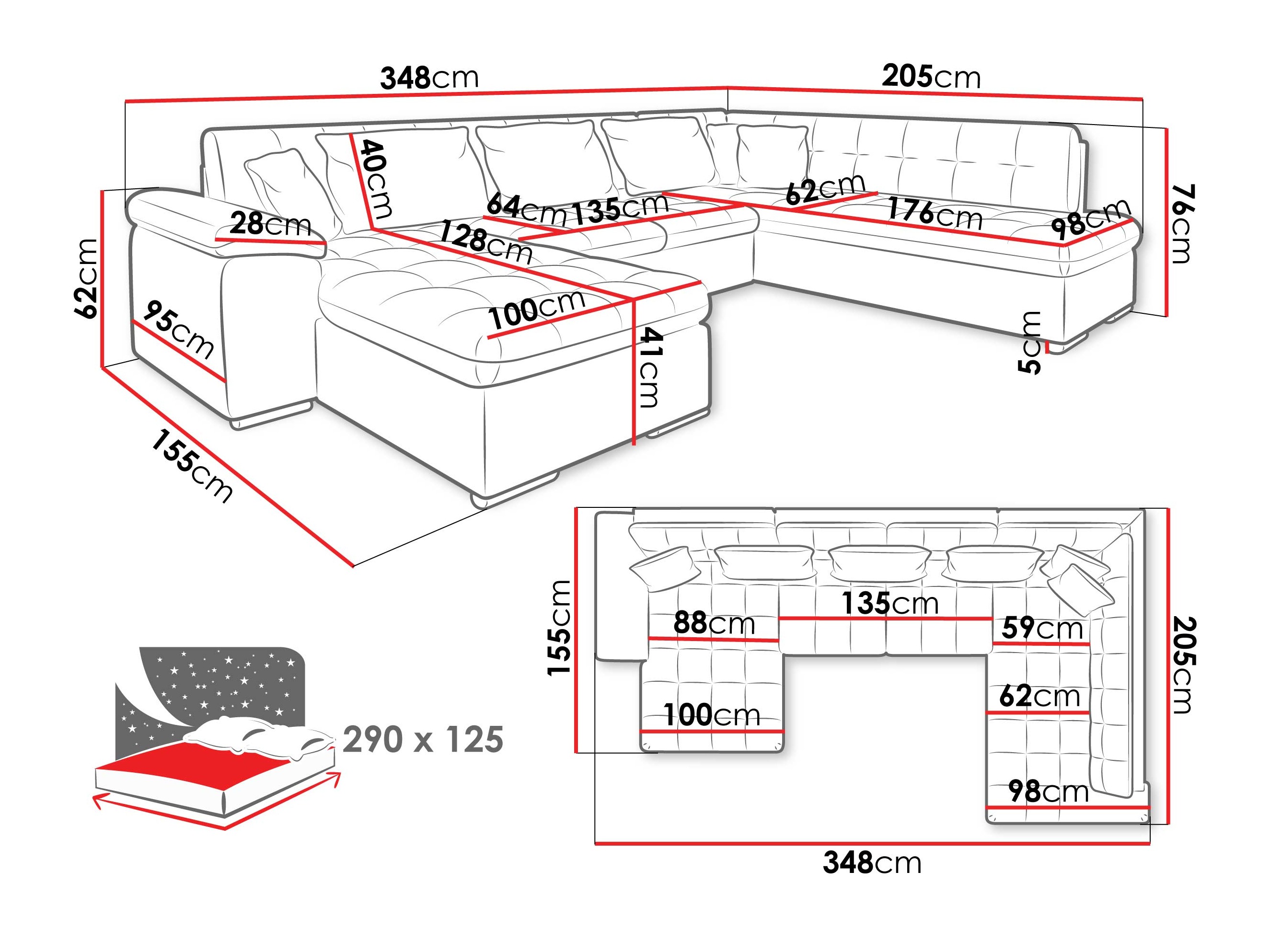 Kotna garnitura Comfivo 180 (Manza 22)