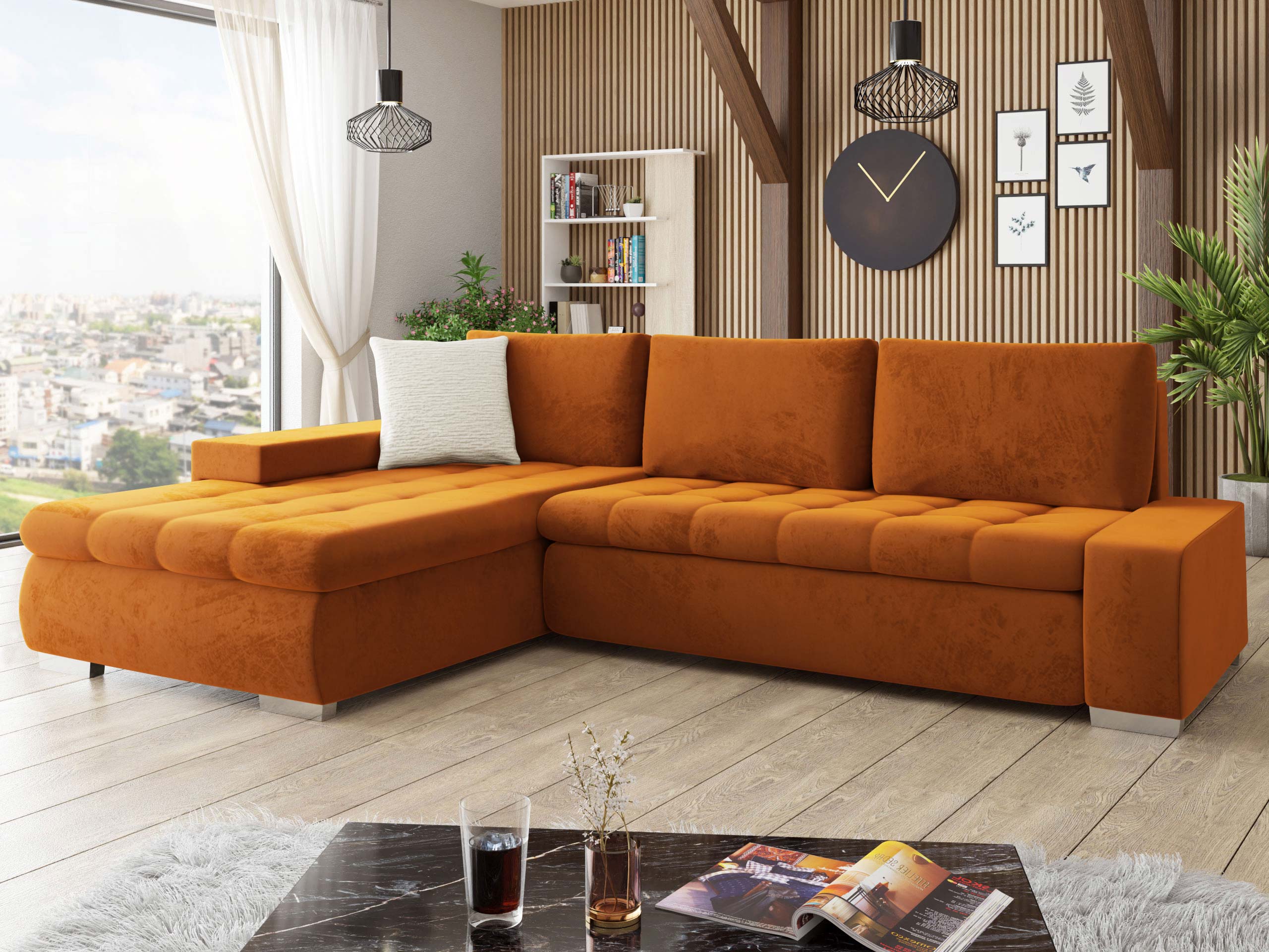 Kotna garnitura Comfivo Nitor II (Piano 21 + Mokka 03)