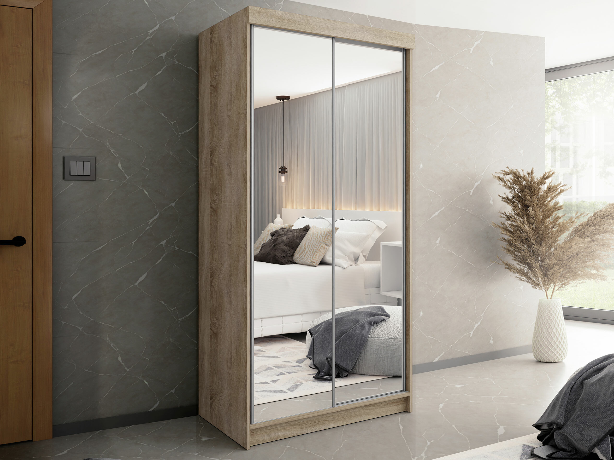 Garderobna omara Dover 102 (Sonoma hrast)