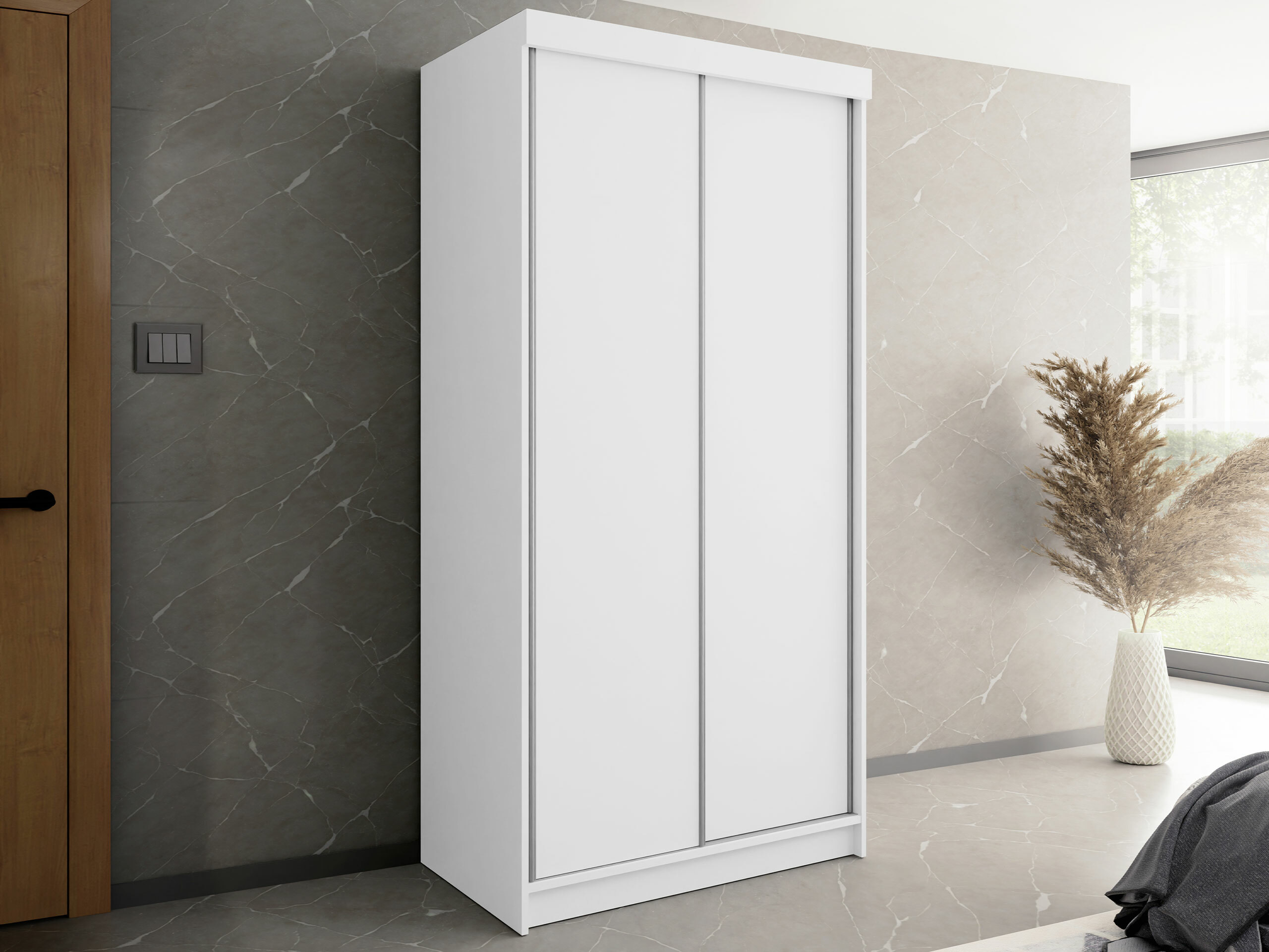 Garderobna omara Dover 104 (Bela)