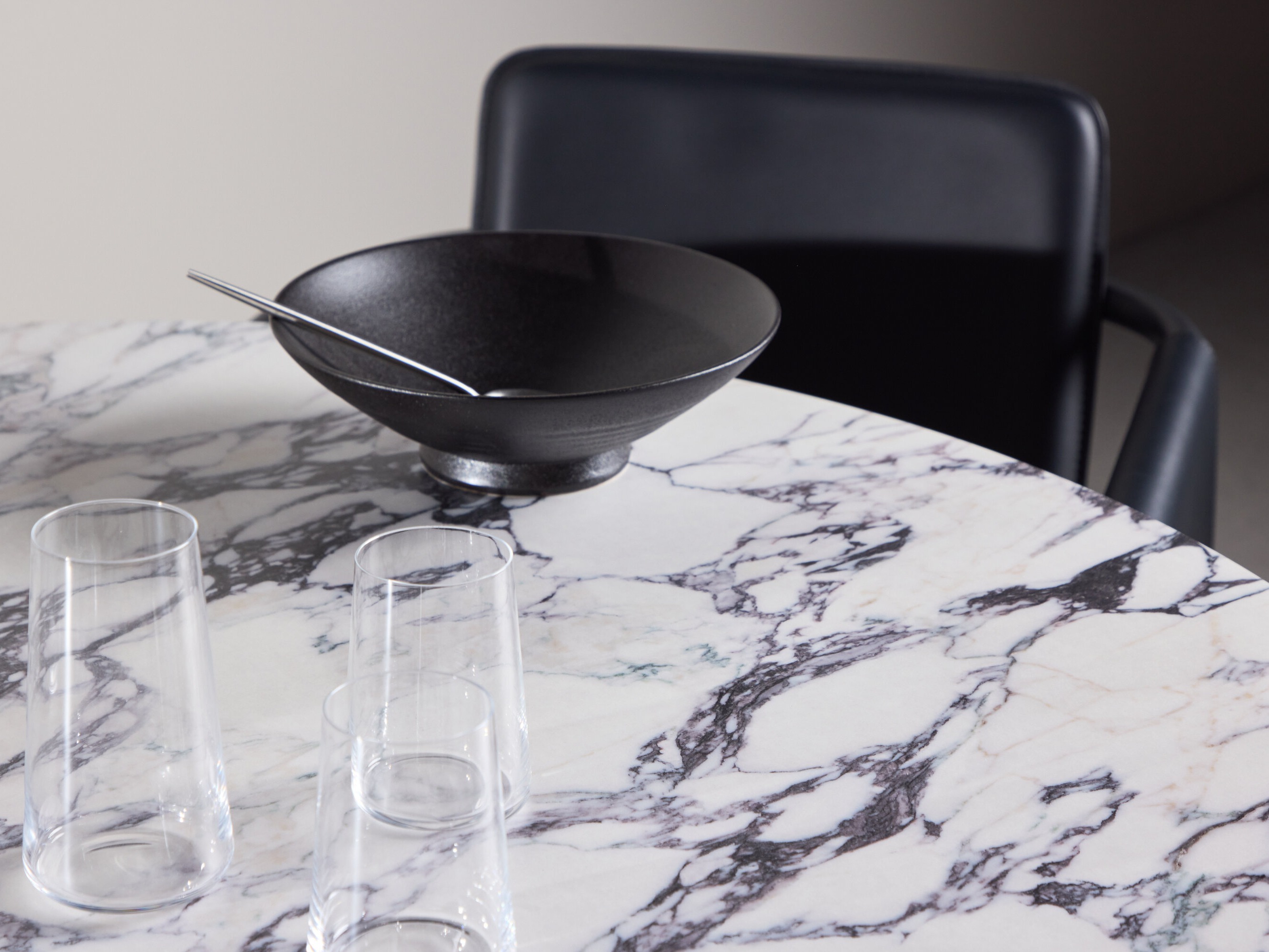 Miza Dallas 4894 (Sivi marmor + Svetlo rjava)