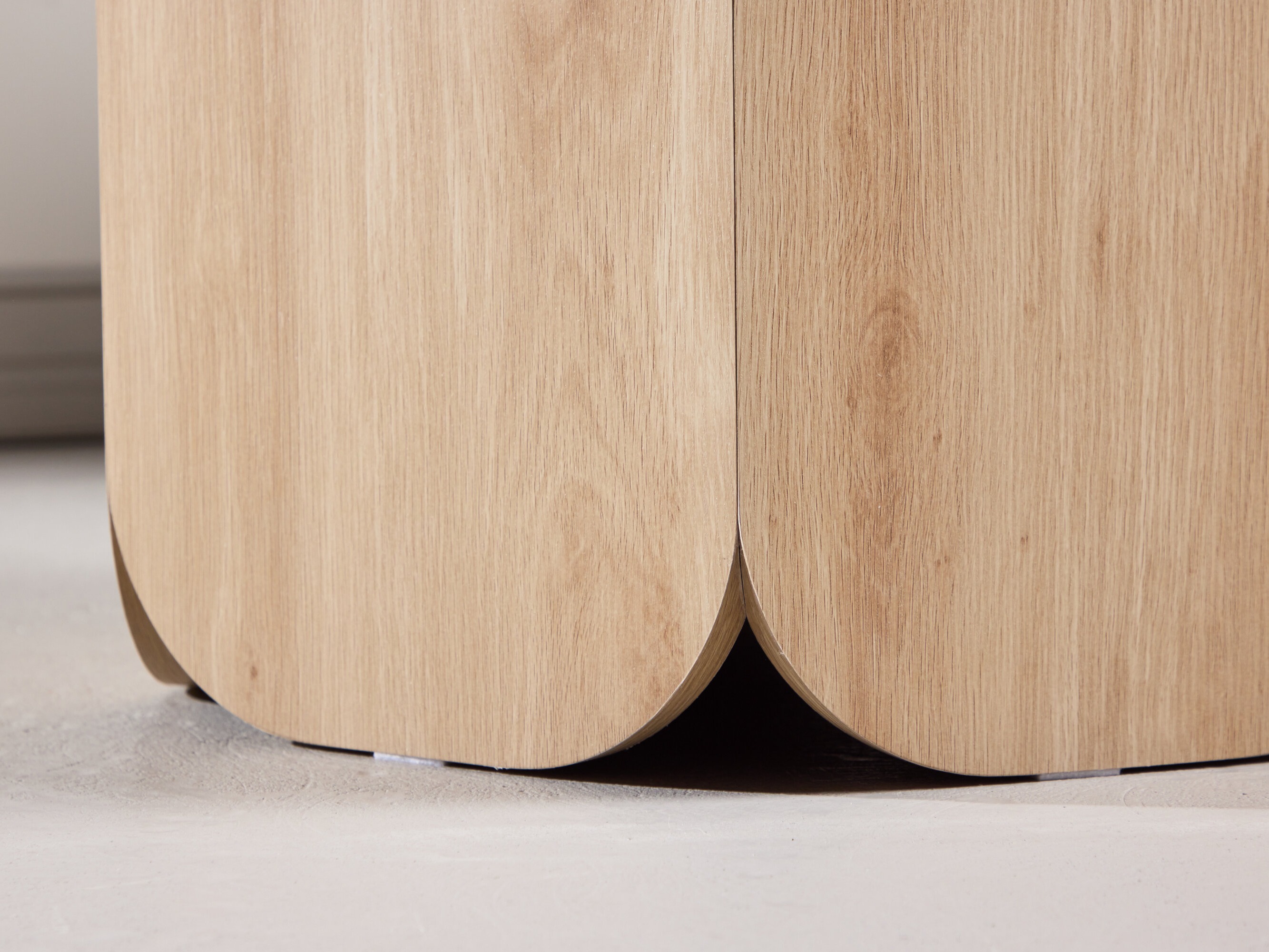 Miza Dallas 4894 (Sivi marmor + Svetlo rjava)