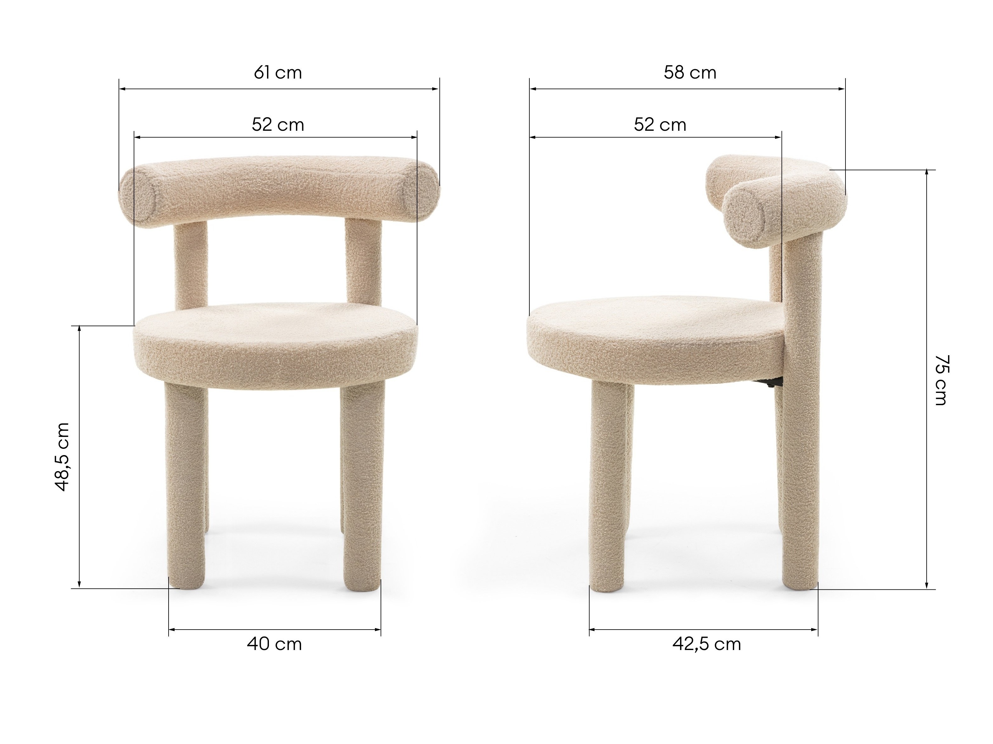 Stol Burleson 187 (Bež)