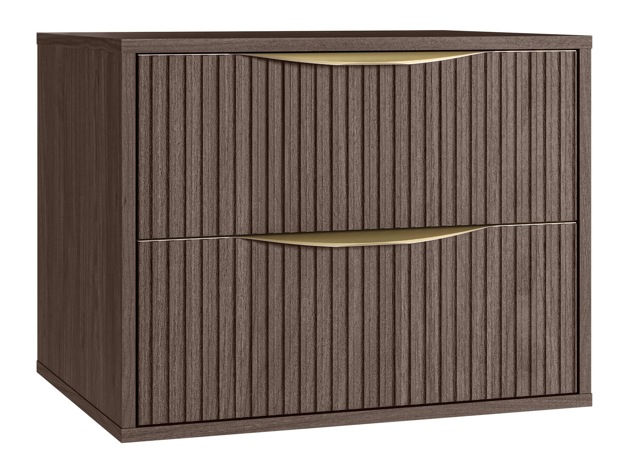 Viseča kopalniška omarica za umivalnik Burleson 162 (Oreh)