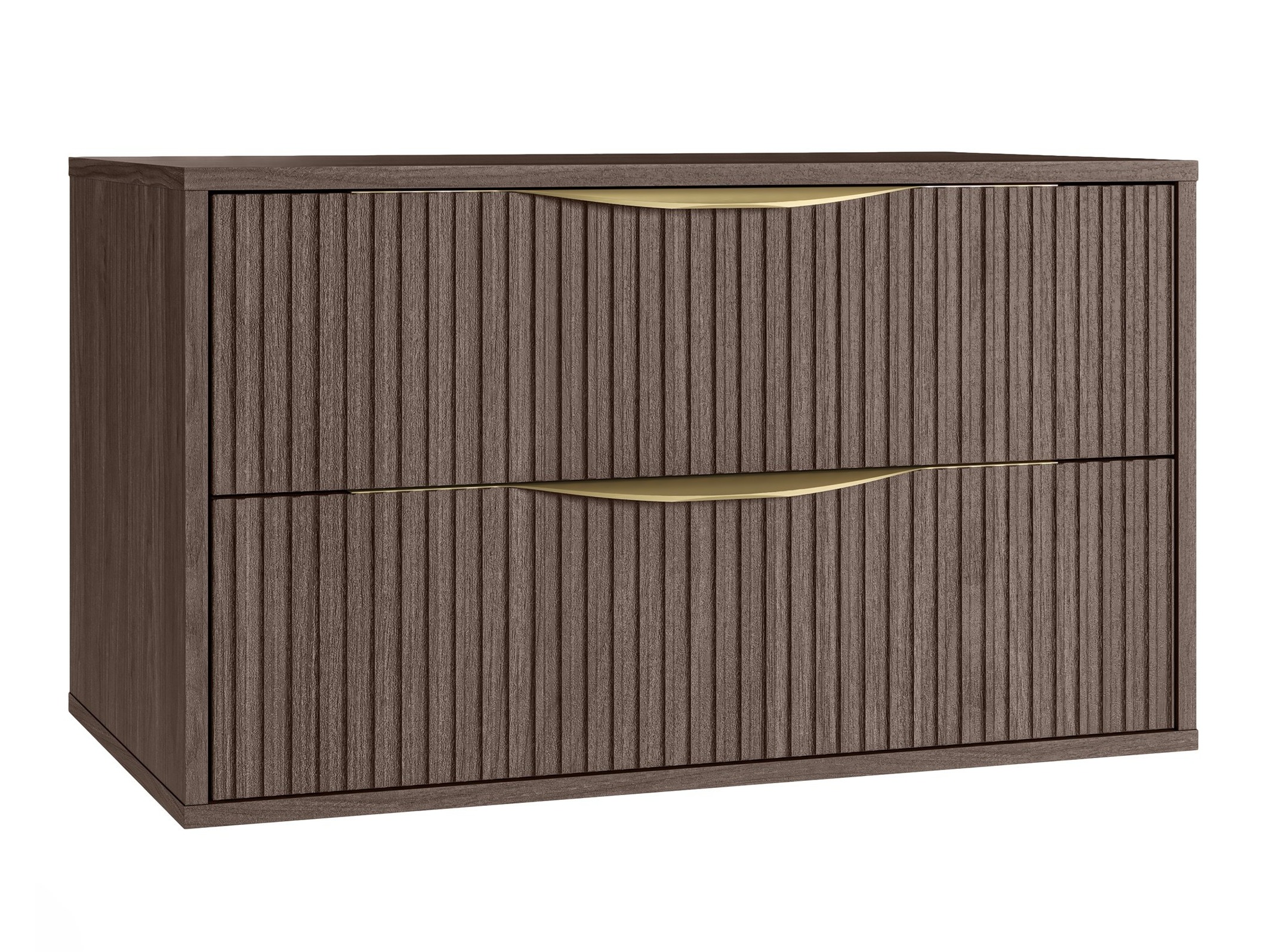 Viseča kopalniška omarica za umivalnik Burleson 163 (Oreh)