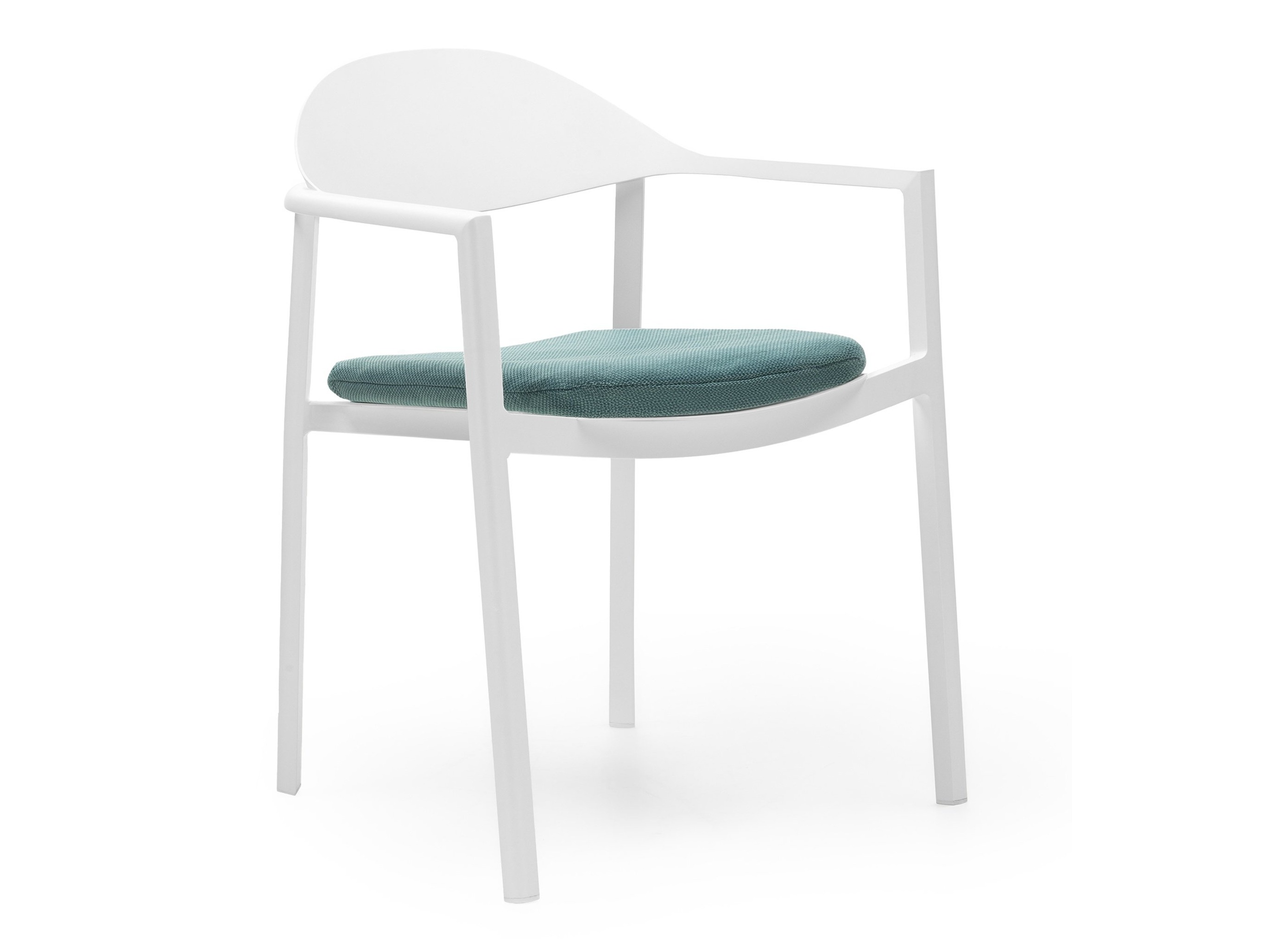 Vrtni stol Burleson 456 (Bela + Zelena)