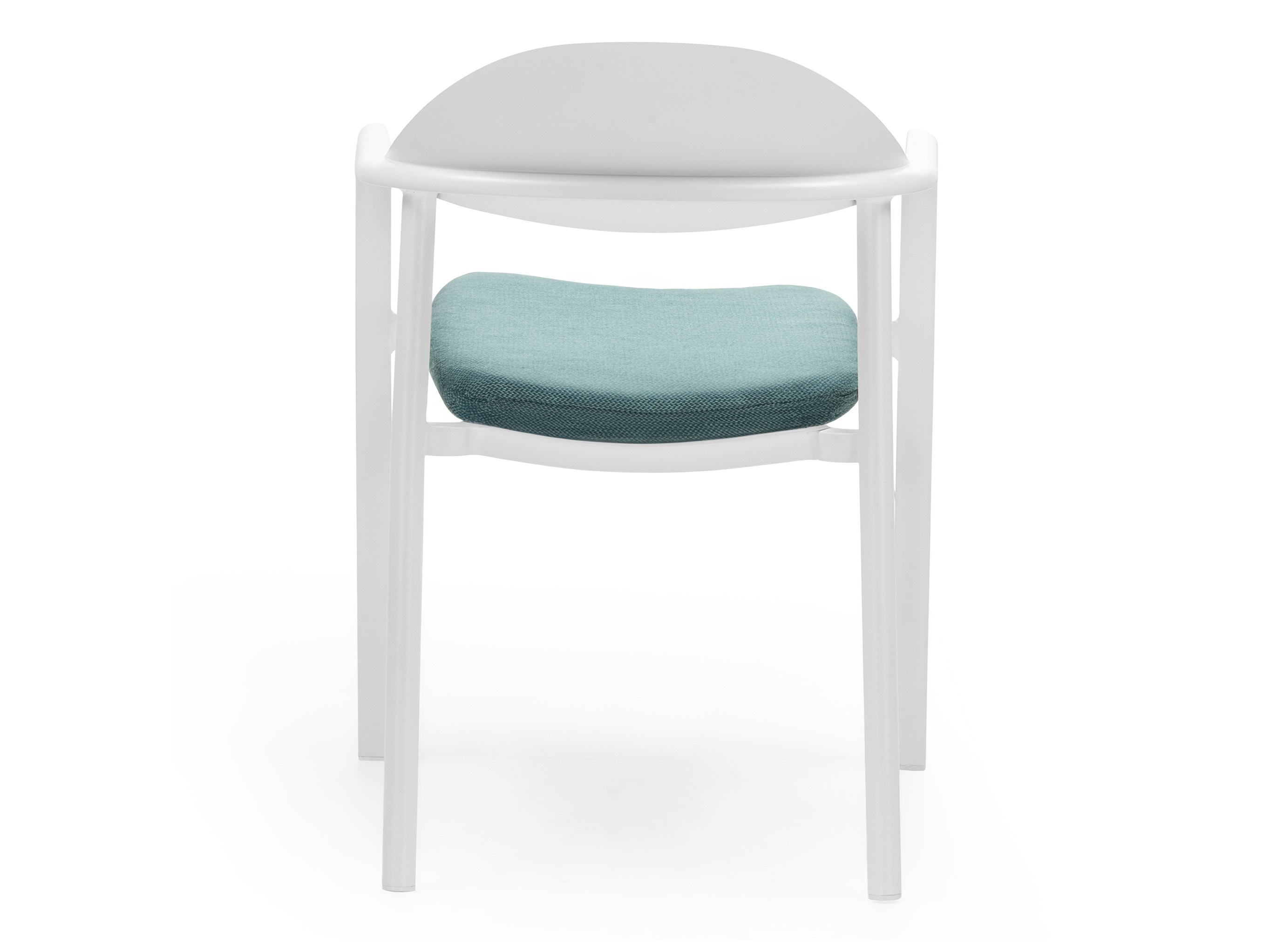 Vrtni stol Burleson 456 (Bela + Zelena)