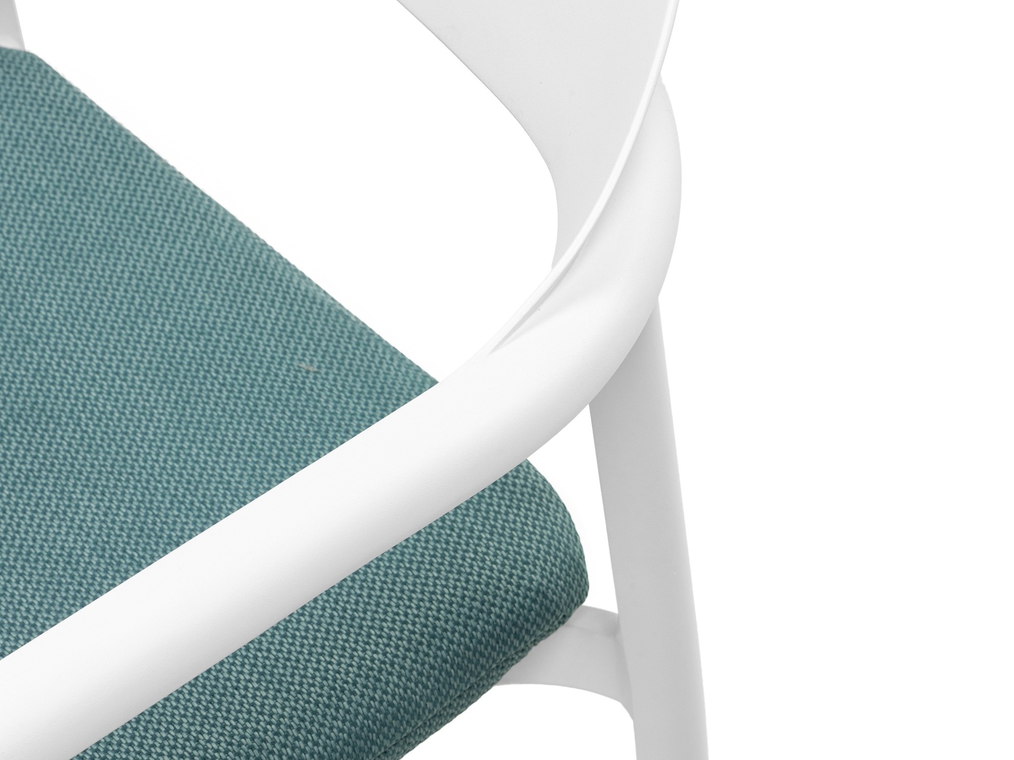 Vrtni stol Burleson 456 (Bela + Zelena)