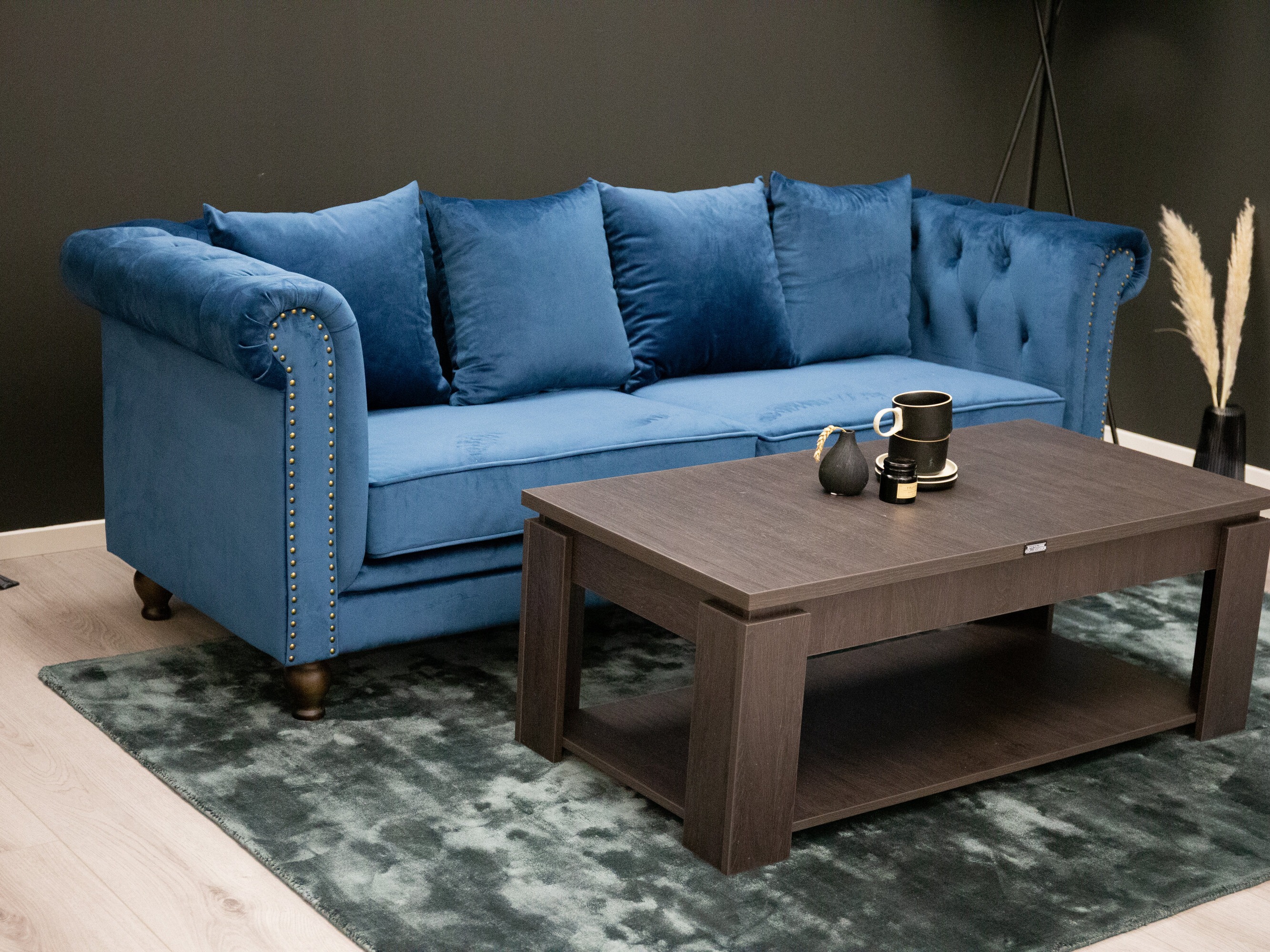 Kavč chesterfield Dallas 255 (Modra)