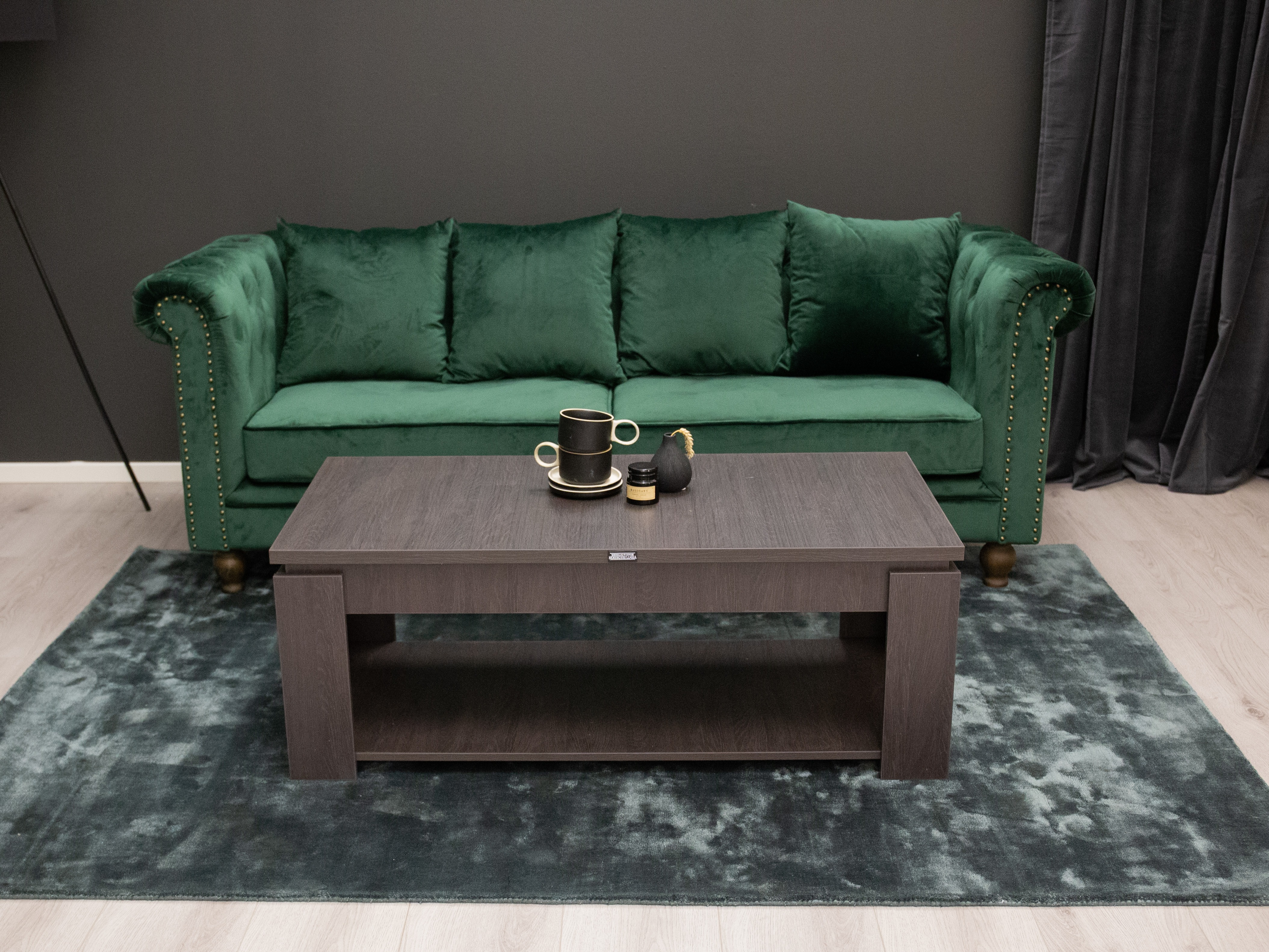 Kavč chesterfield Dallas 255 (Zelena)