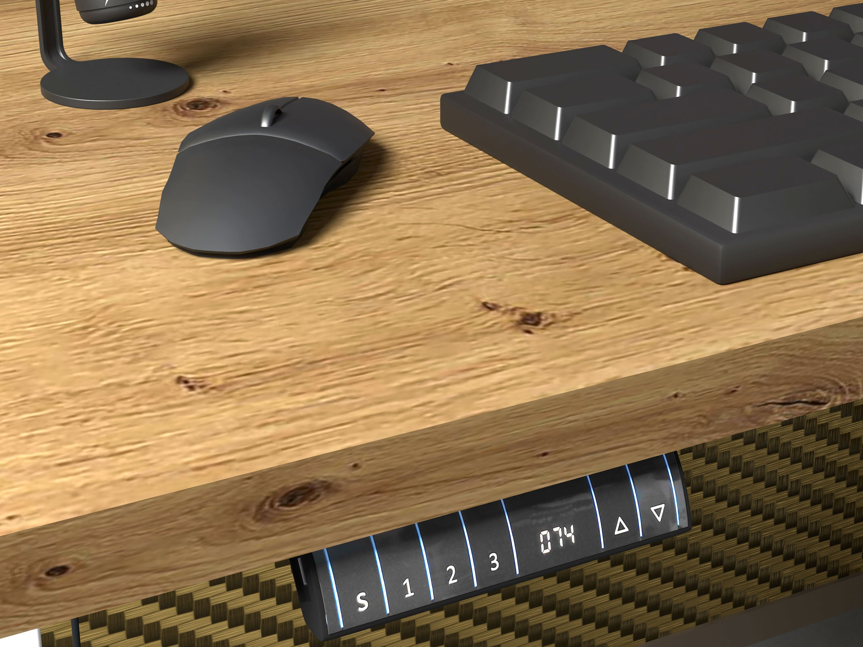 Dvižna pisalna miza Buffalo 184 (Bela)