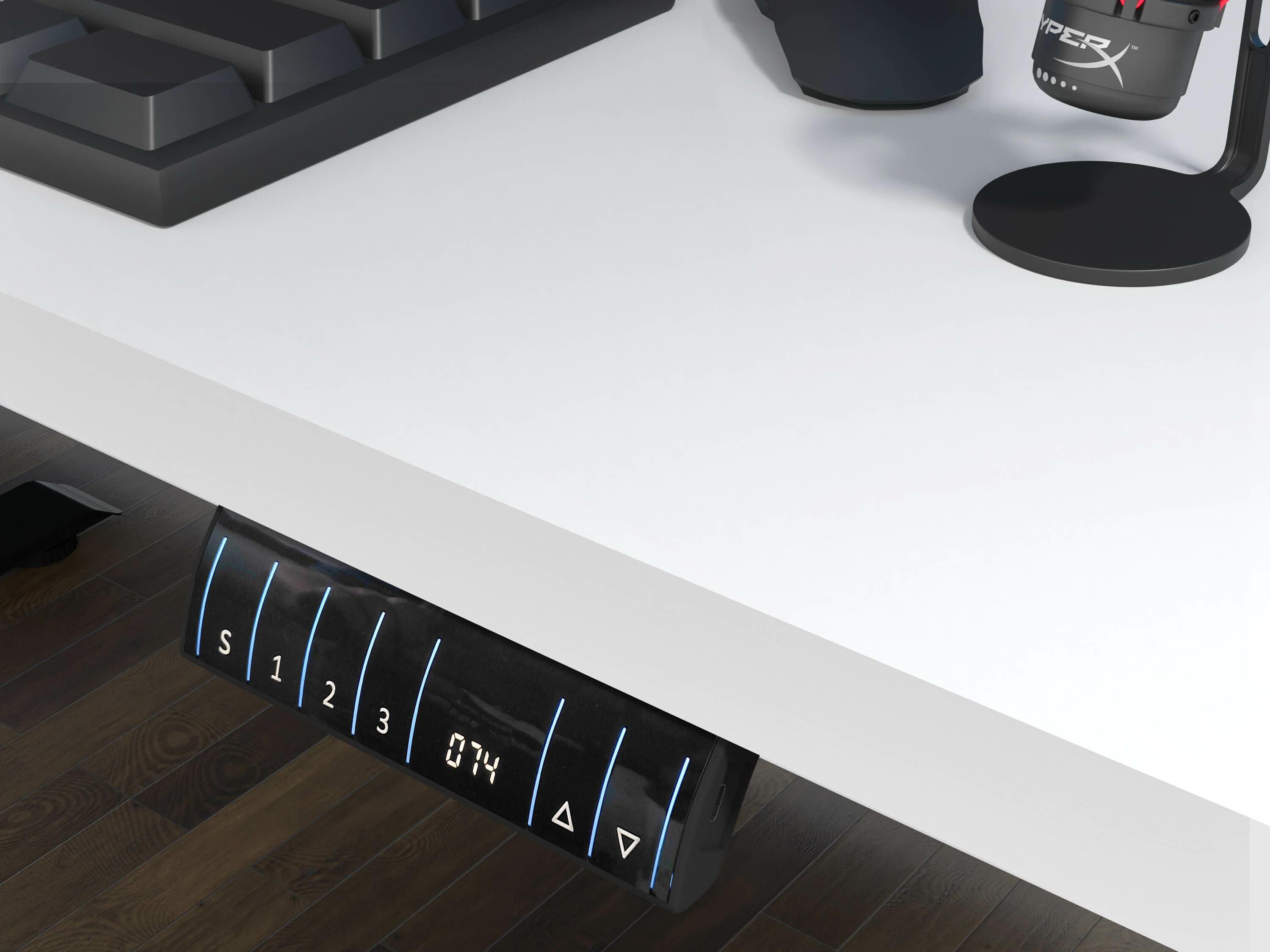 Dvižna pisalna miza Buffalo 184 (Bela)