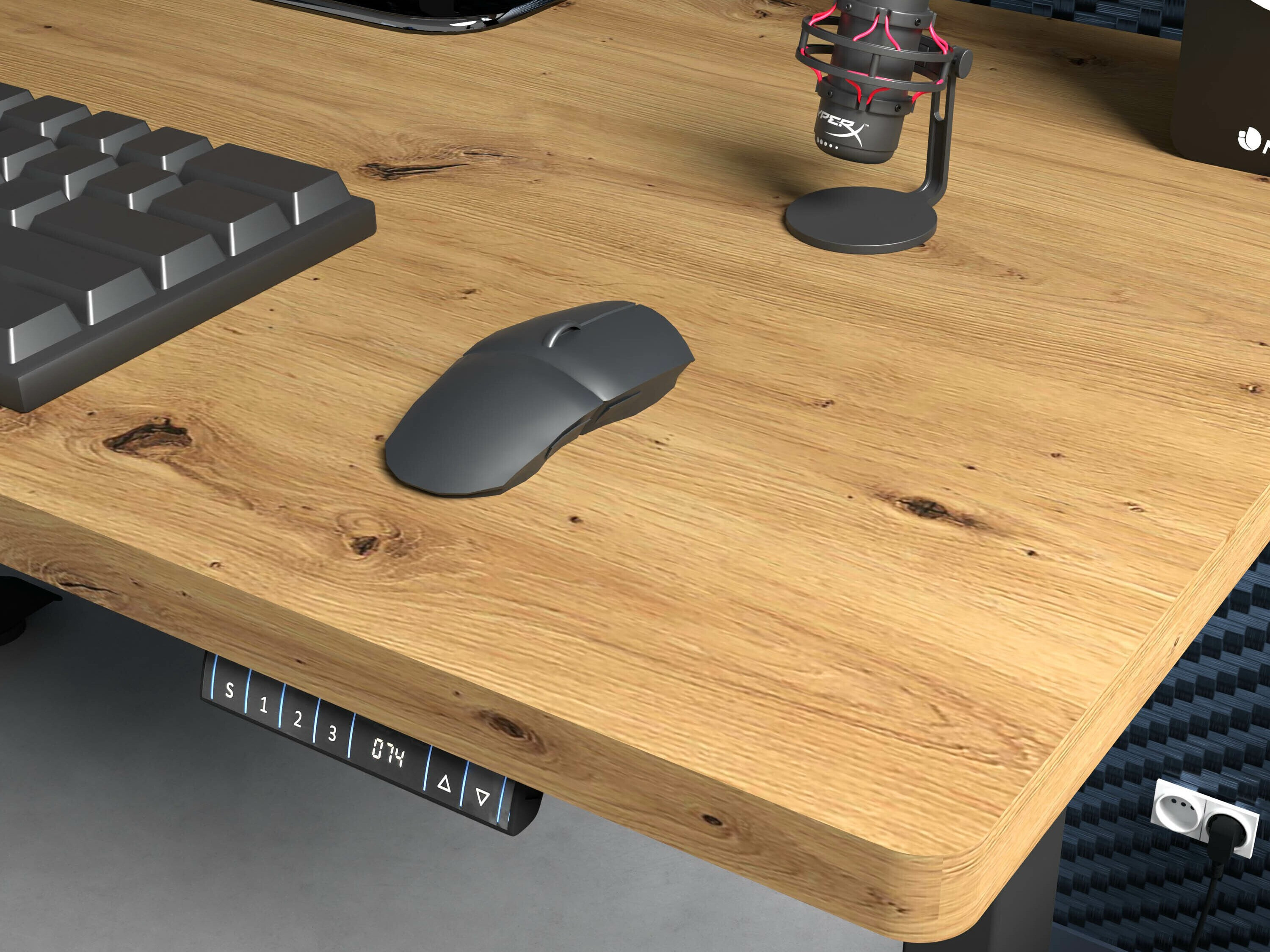 Dvižna pisalna miza Buffalo 184 (Črna)