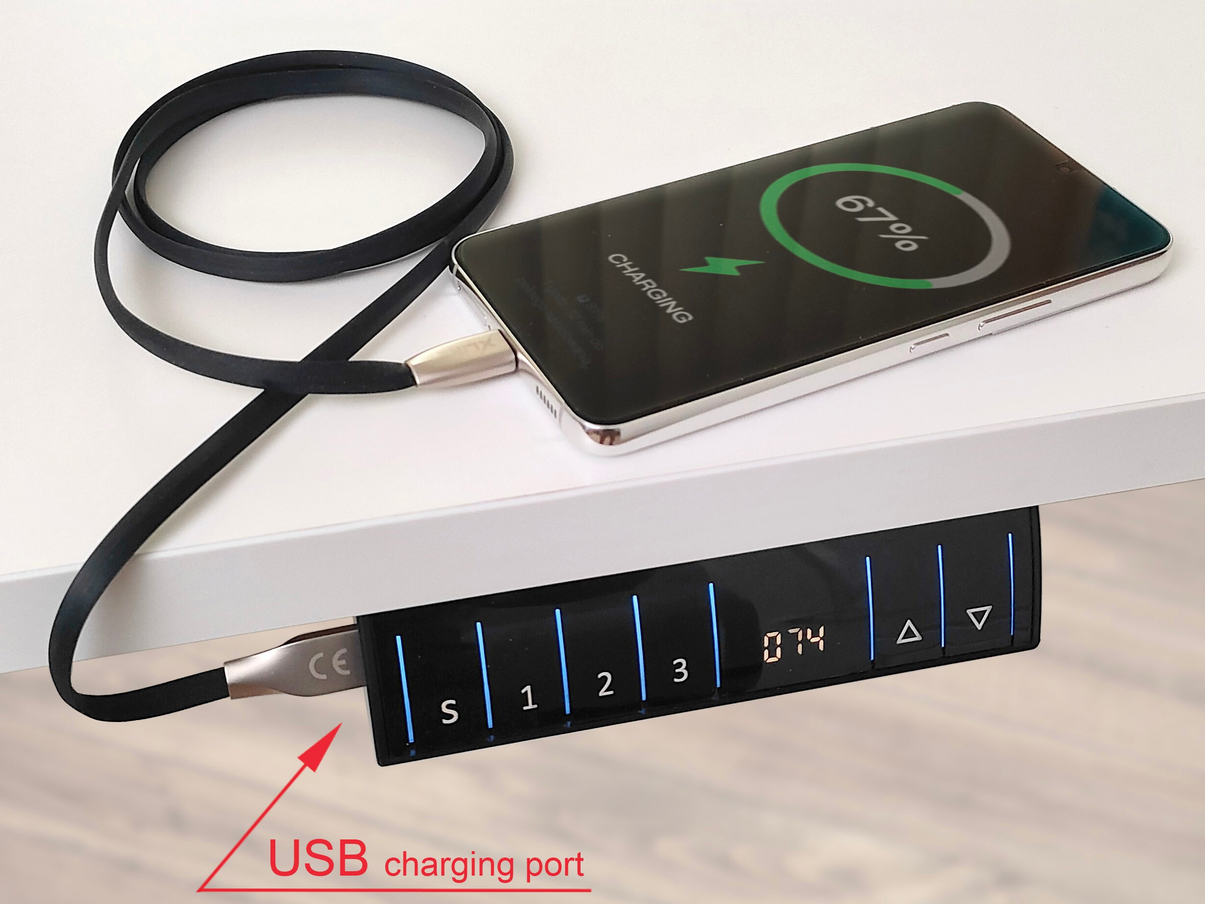 Dvižna pisalna miza Buffalo 184 (Črna)