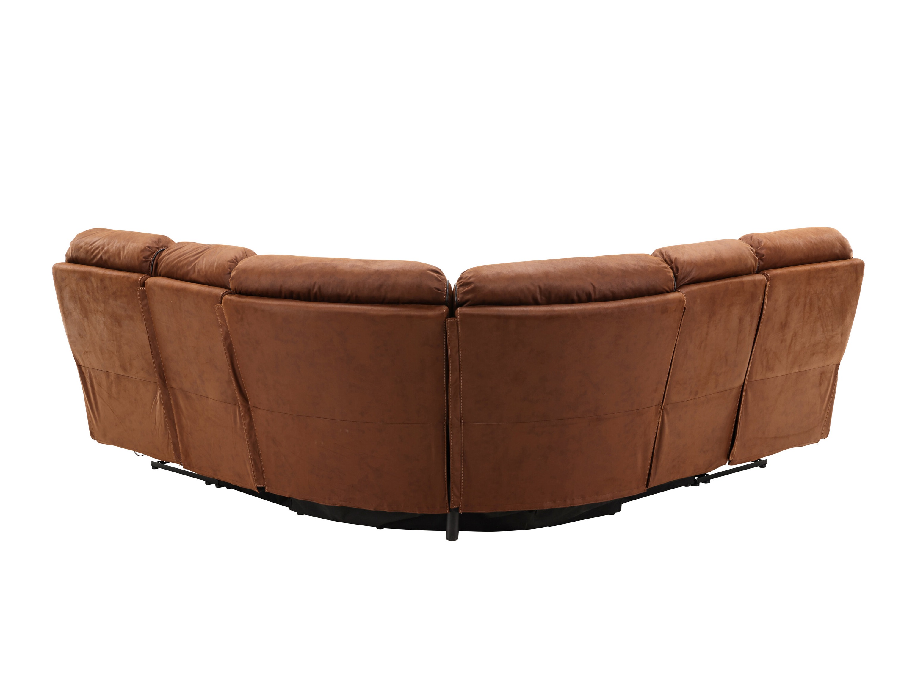 Kotna garnitura s počivalnikom Dallas 4723 (Rjava)