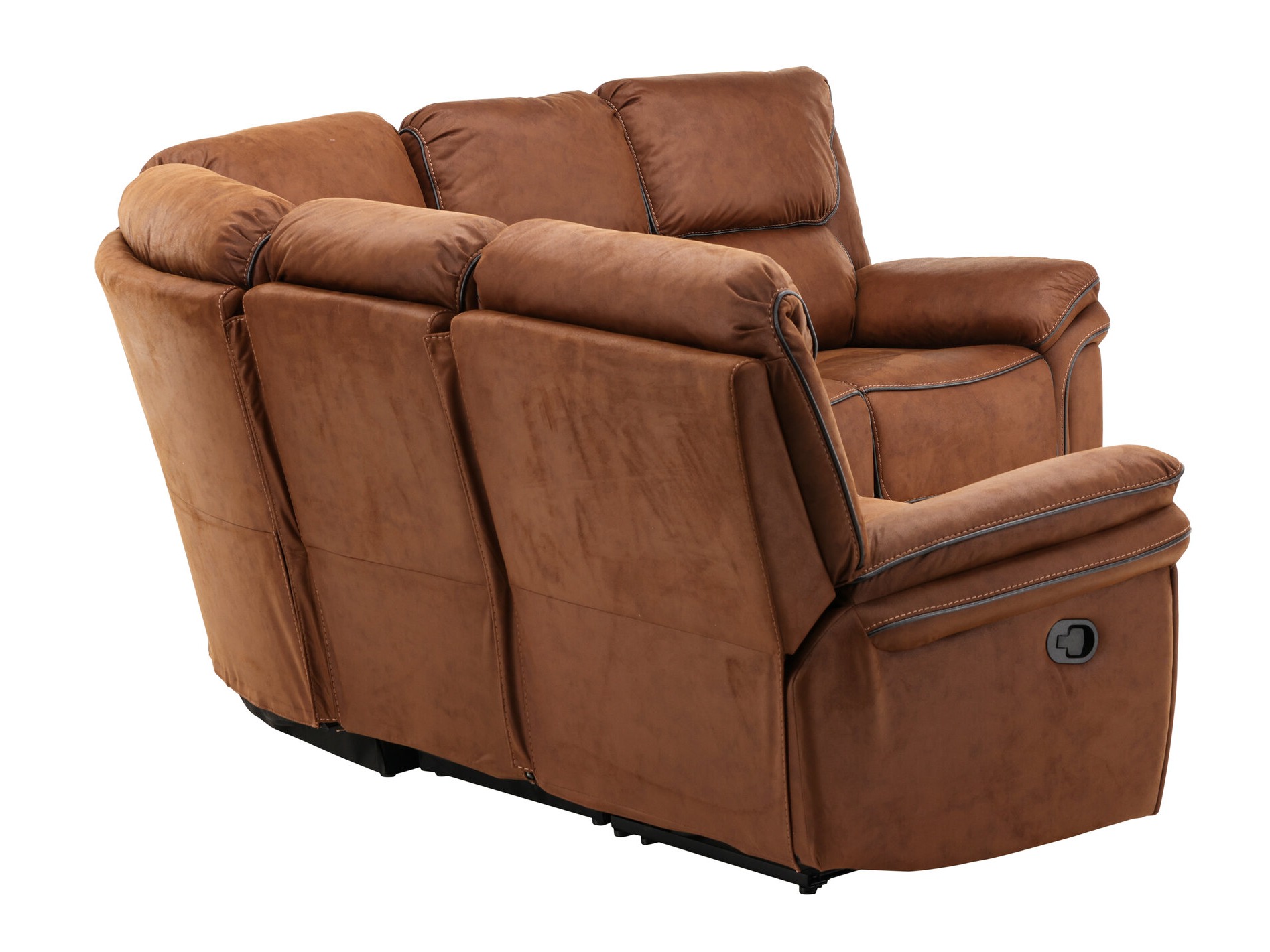 Kotna garnitura s počivalnikom Dallas 4723 (Rjava)