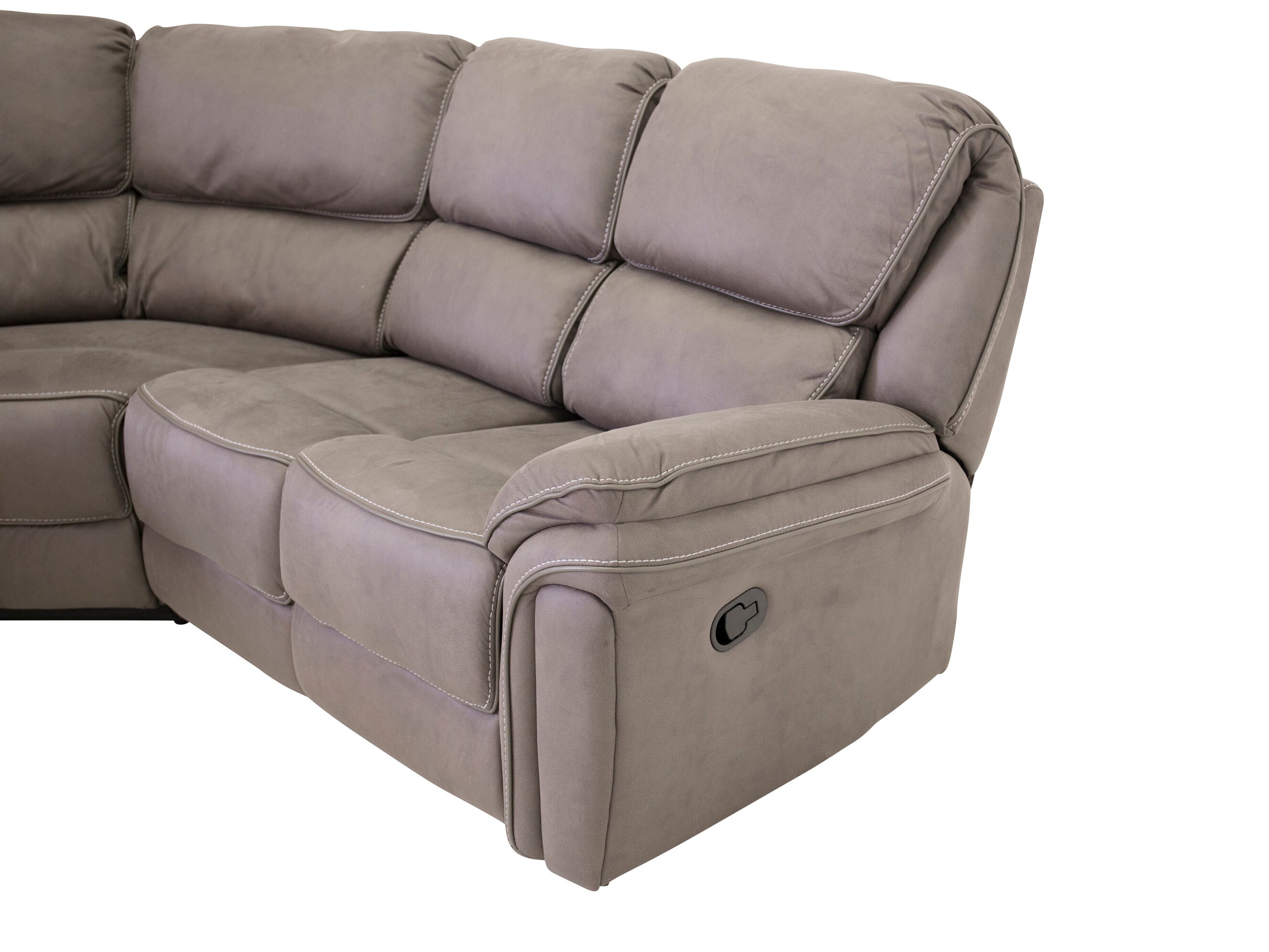 Kotna garnitura s počivalnikom Dallas 4723 (Siva)