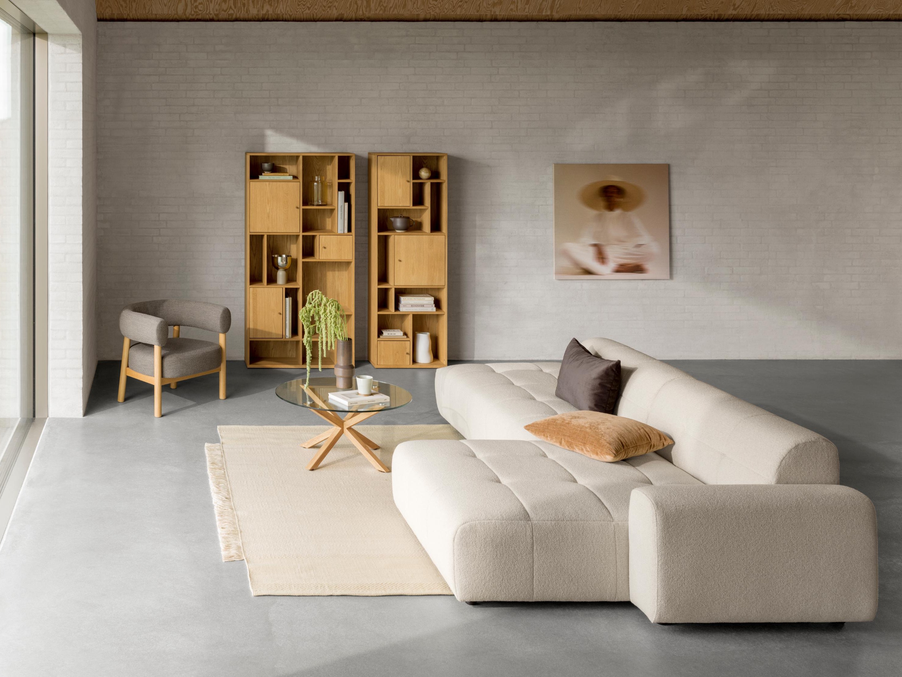 Klubska mizica Norsica 112 (Svetlo rjava)