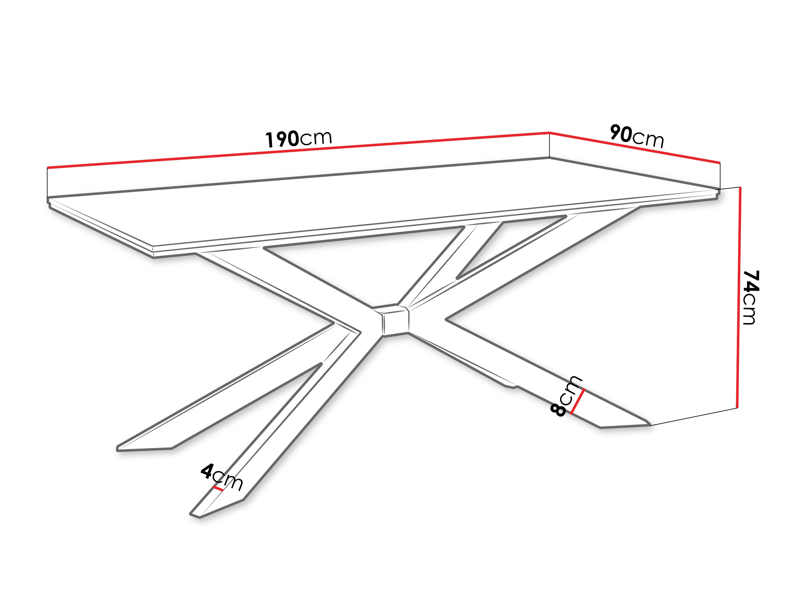 Miza Goodyear 135 (Črni marmor)