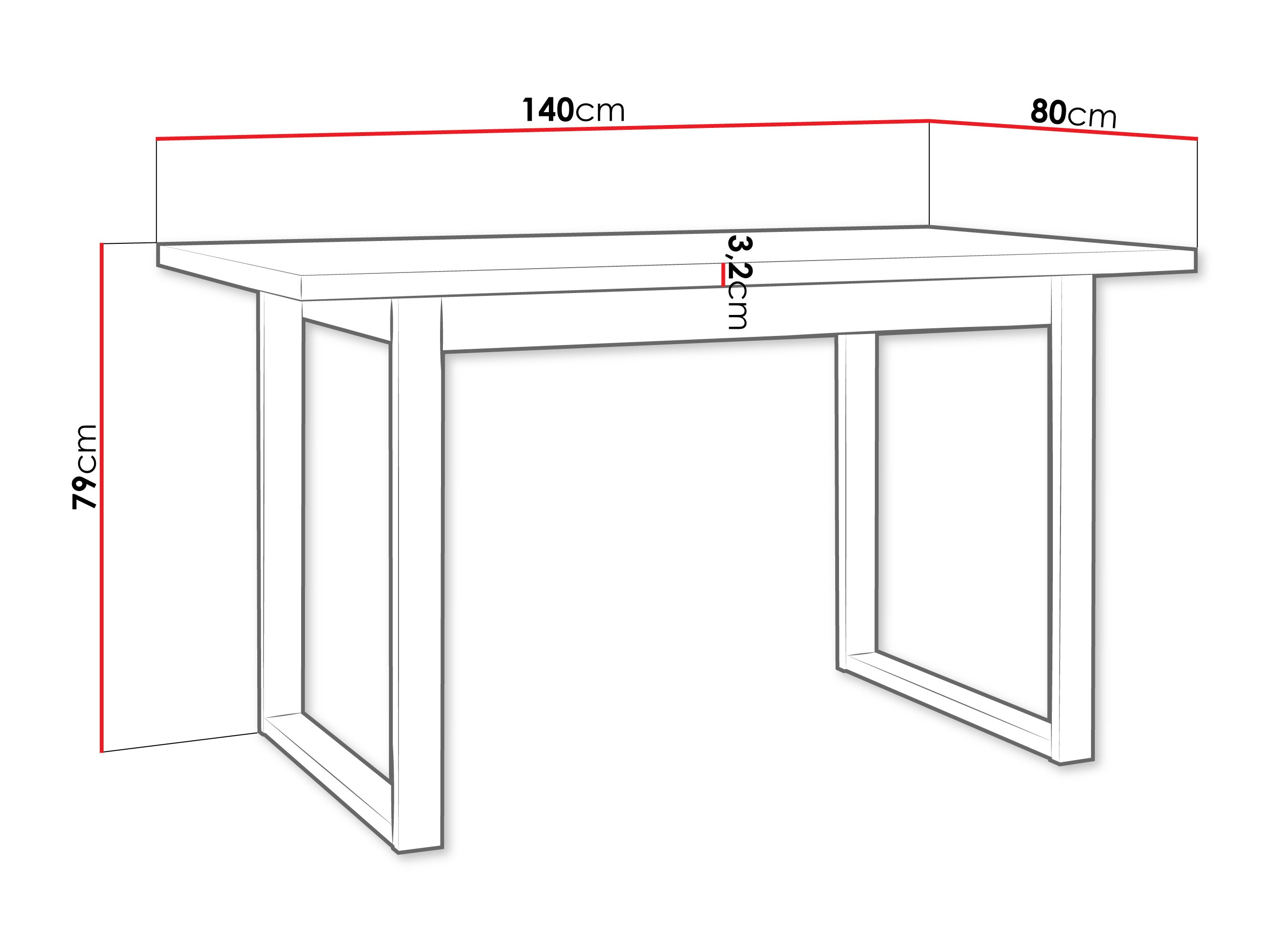 Miza Victorville 379 (Wotan hrast + Črna)
