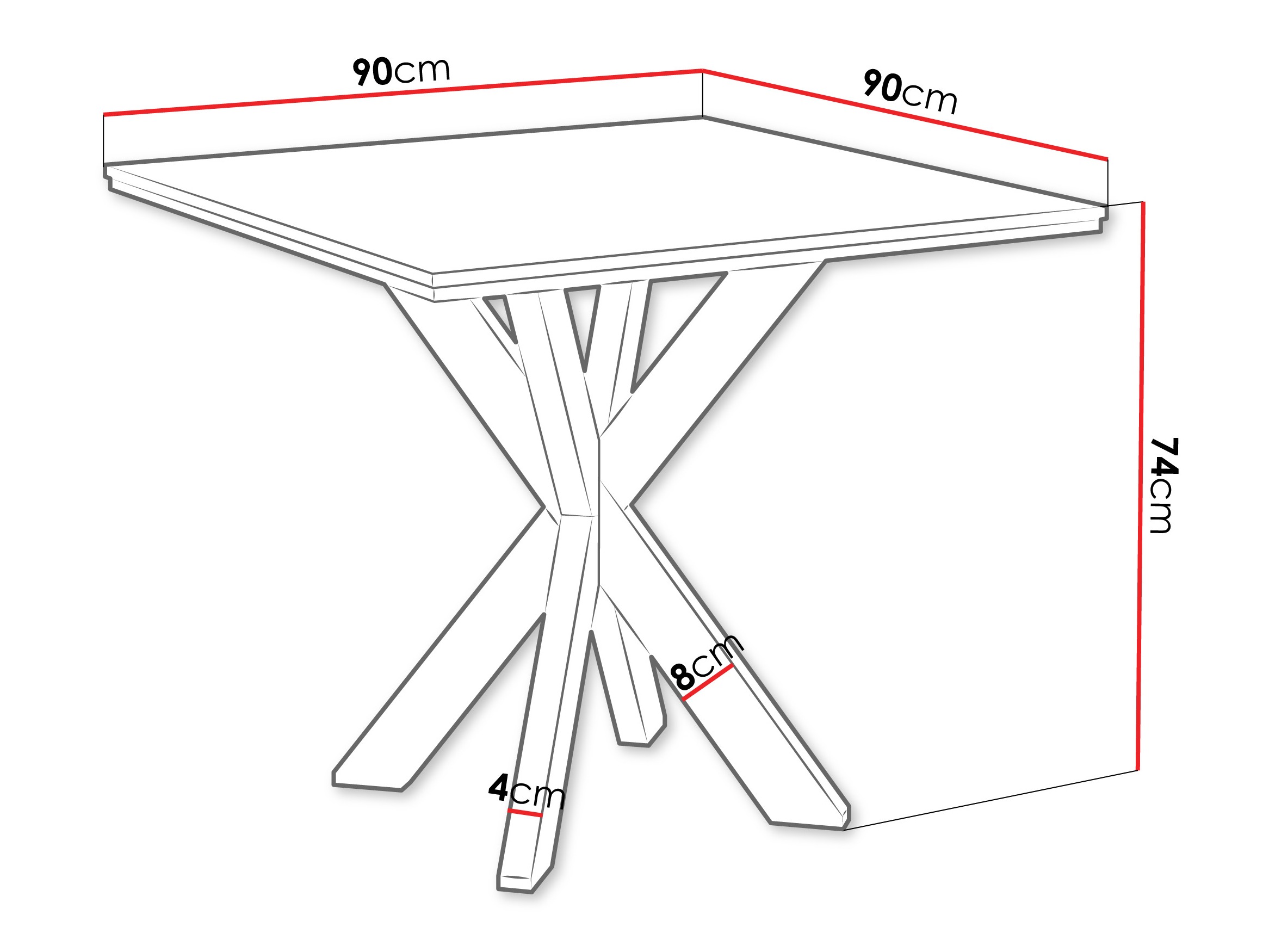 Miza Goodyear 137 (Črni marmor)