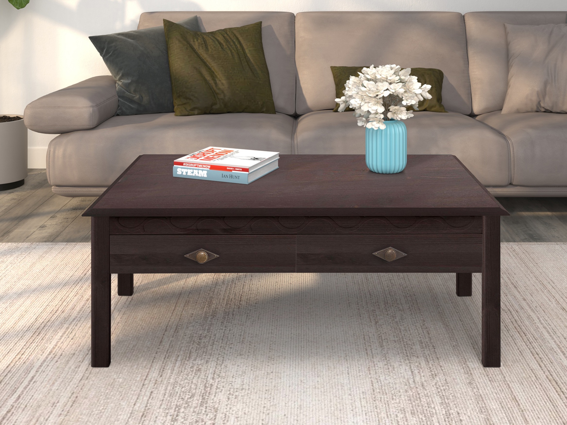 Klubska mizica Denton 617 (Havana hrast)