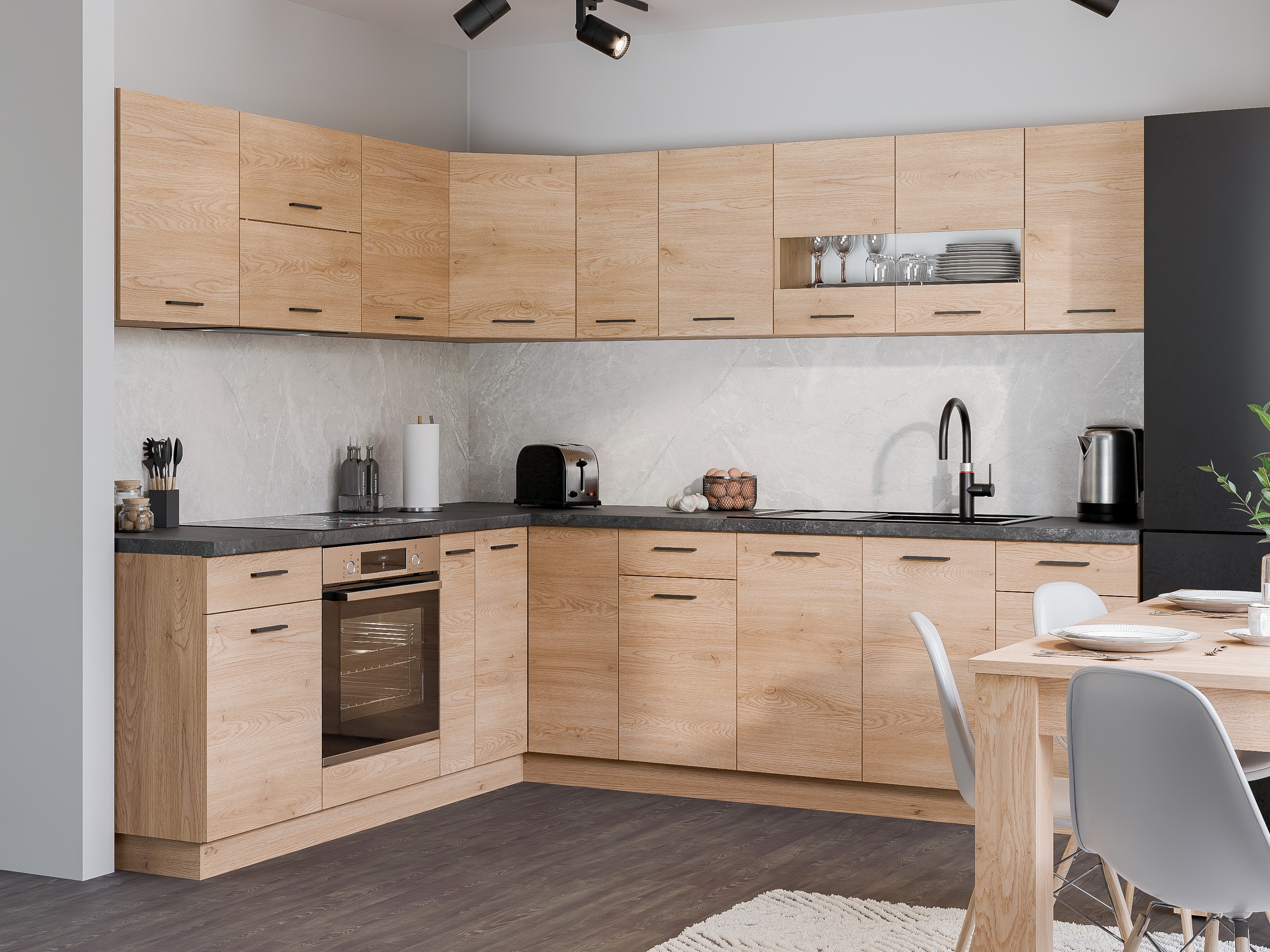 Modularna omarica s predalom in vrati Ati Torro 116