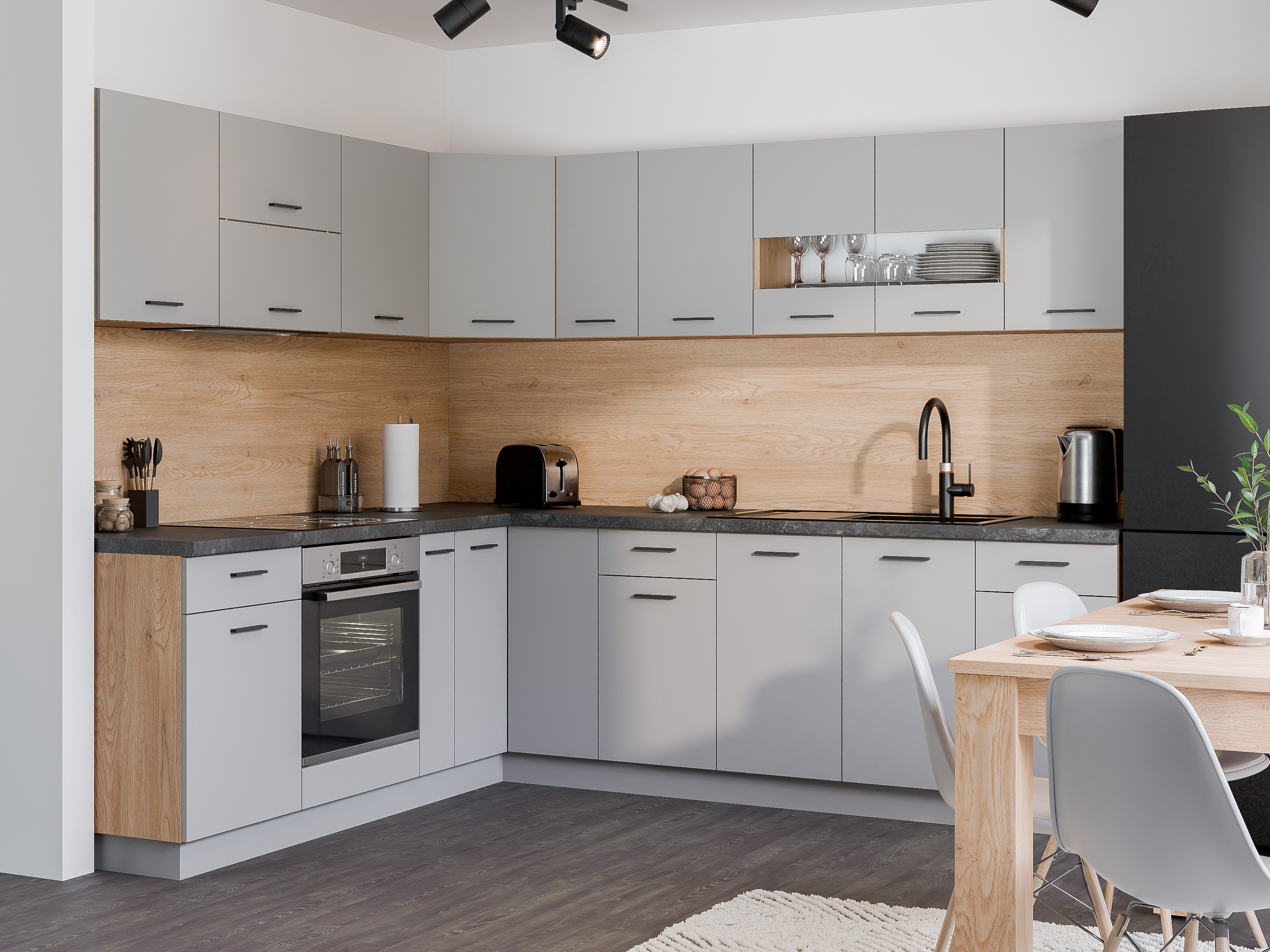 Modularna stenska omarica Ati Grey 120