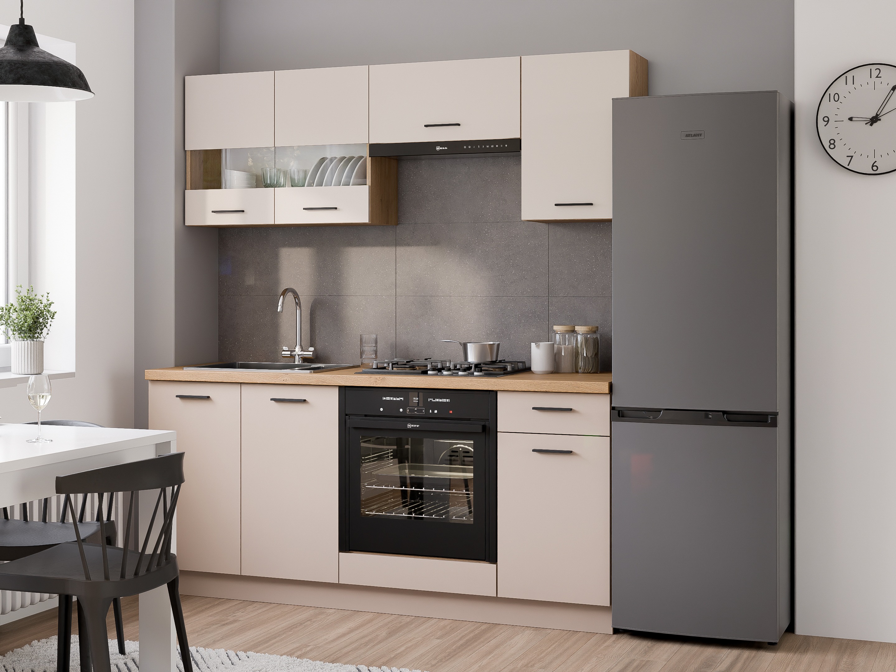 Modularna omarica s predalom in vrati Ati Cashmere 116