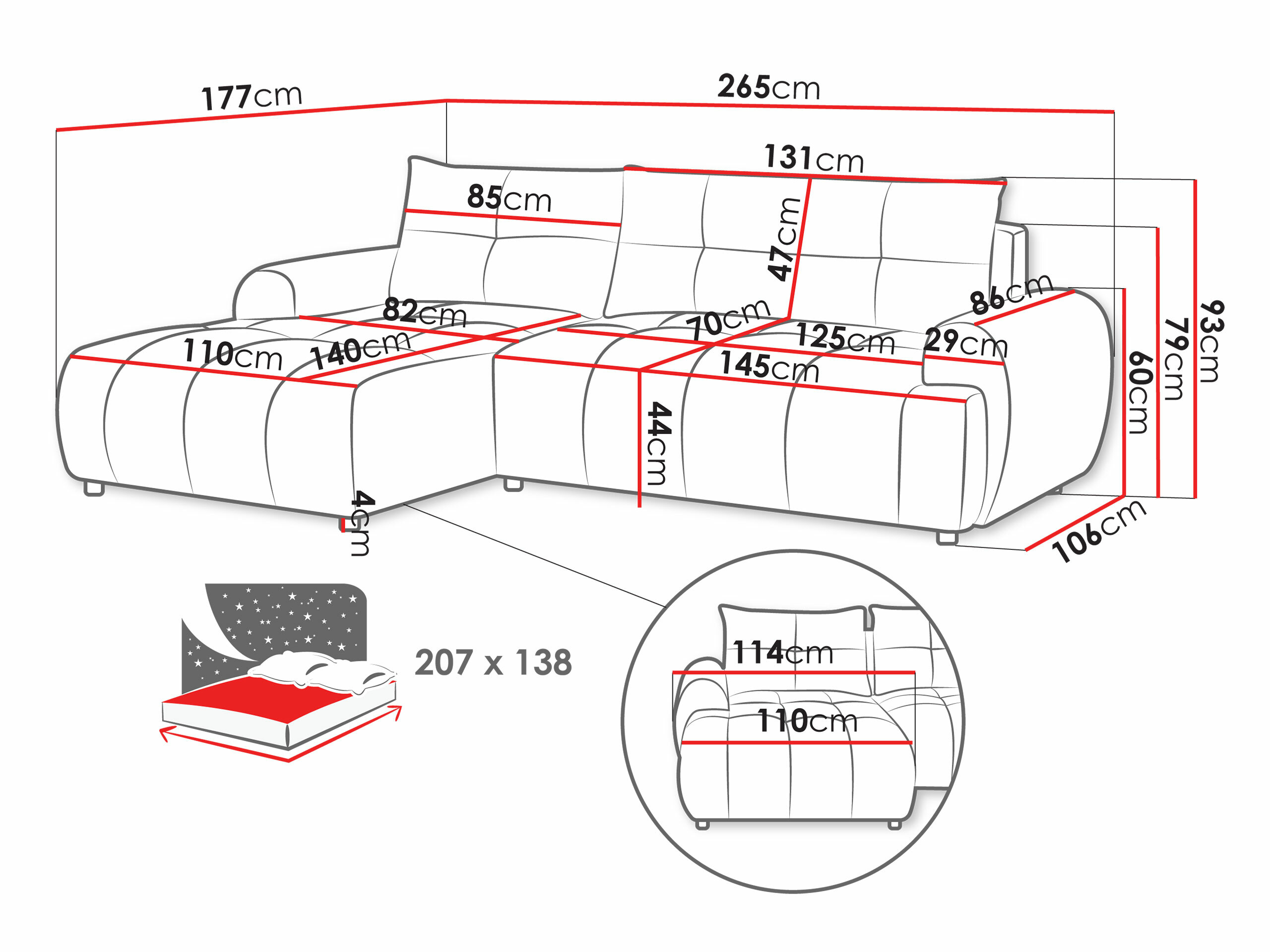 Kotna garnitura TrendyNest 104 (Velo 623)