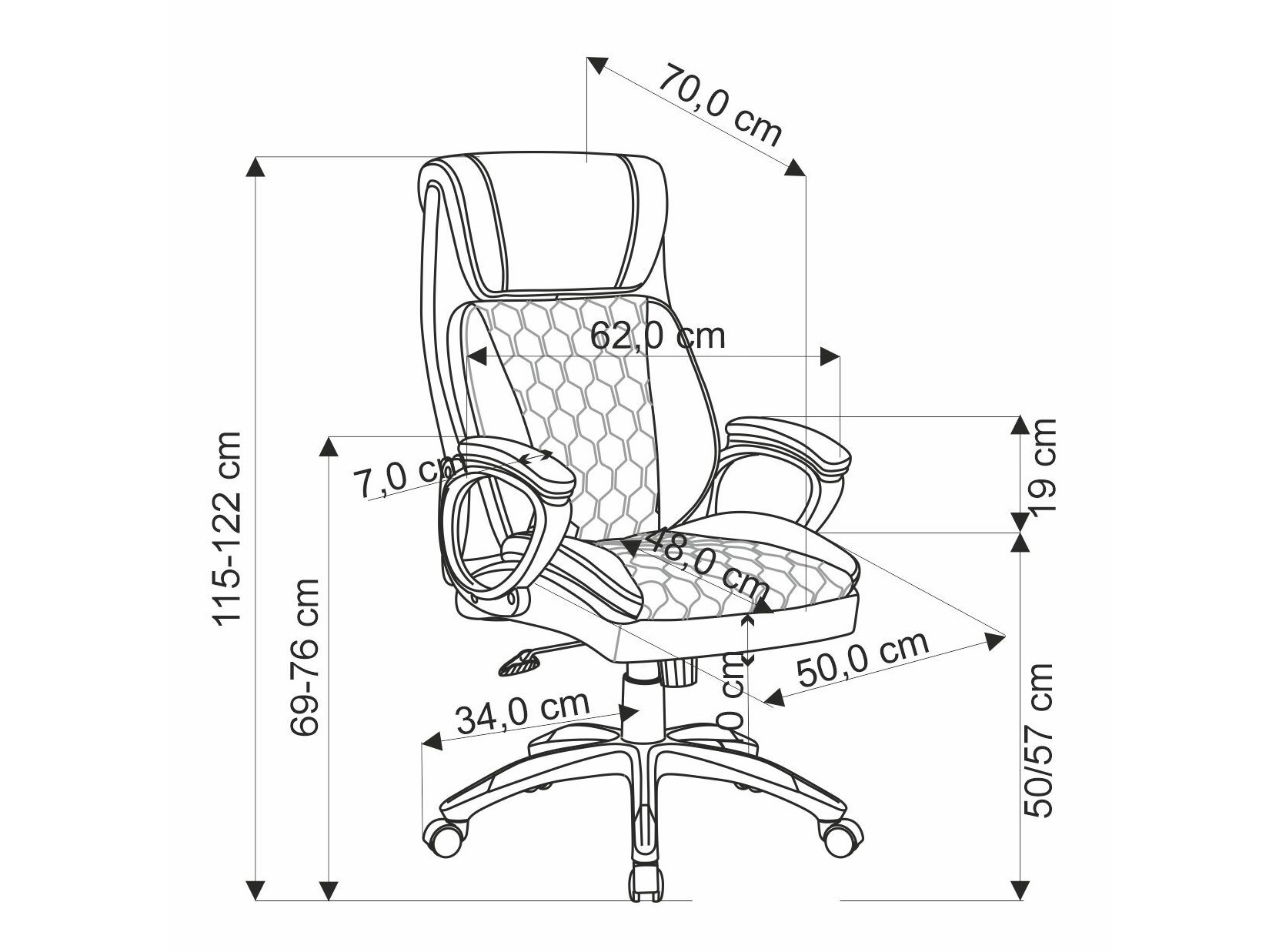 Pisarniški stol Houston 1608