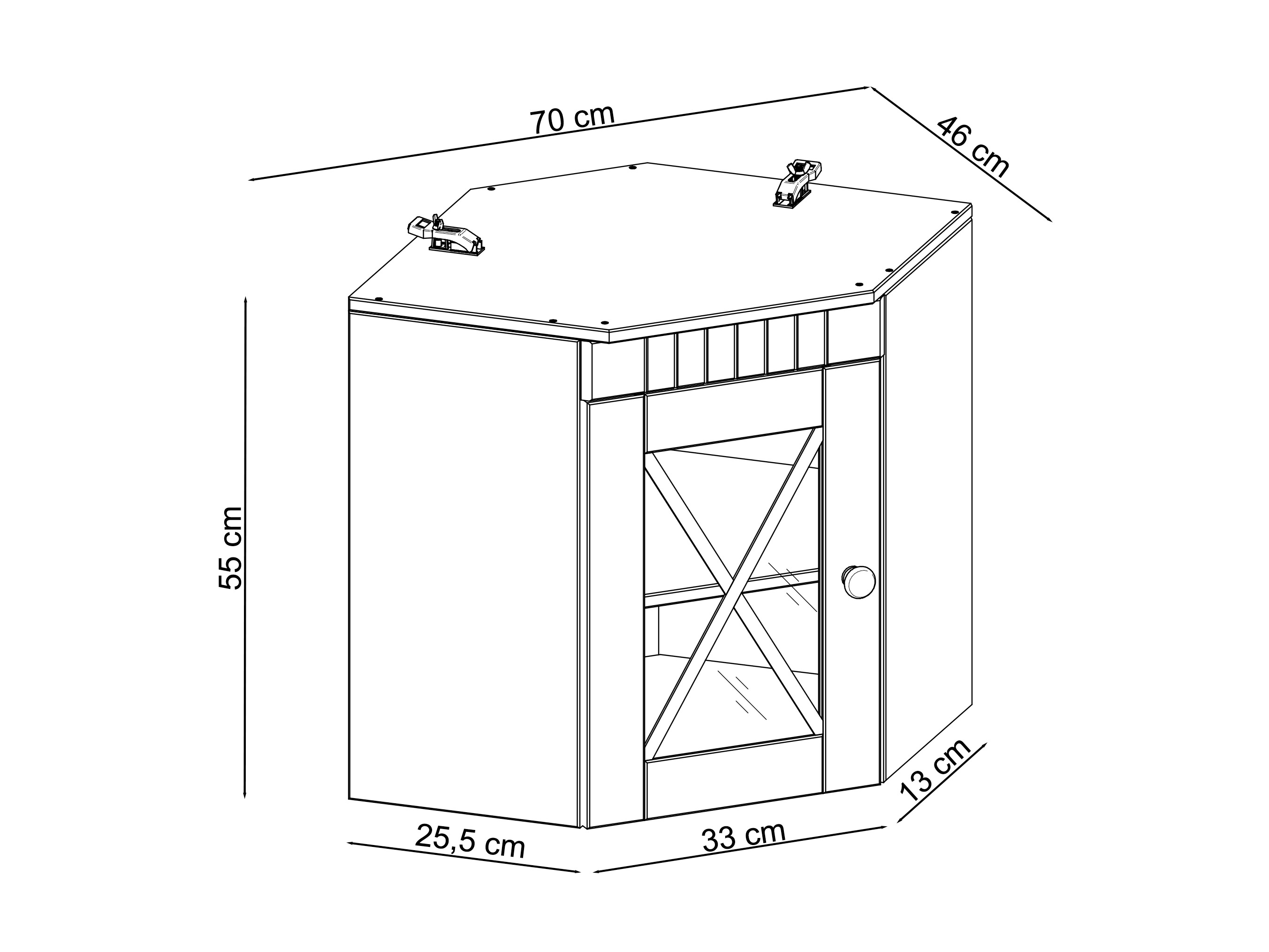 Stenska omarica Deletri 112