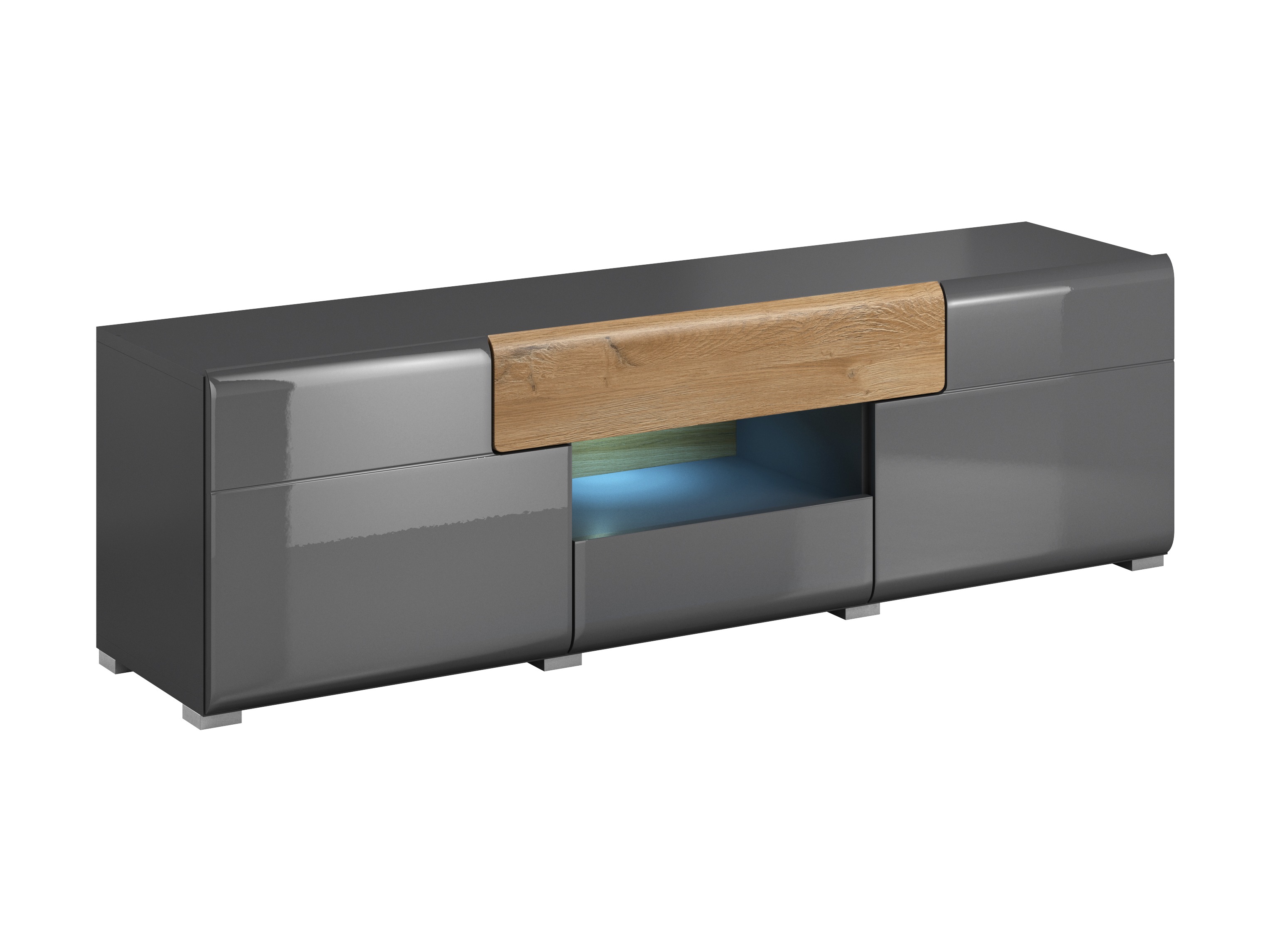 TV-omarica Torsone 101 (Antracit + Gloss antracit + Hrast Grandson)