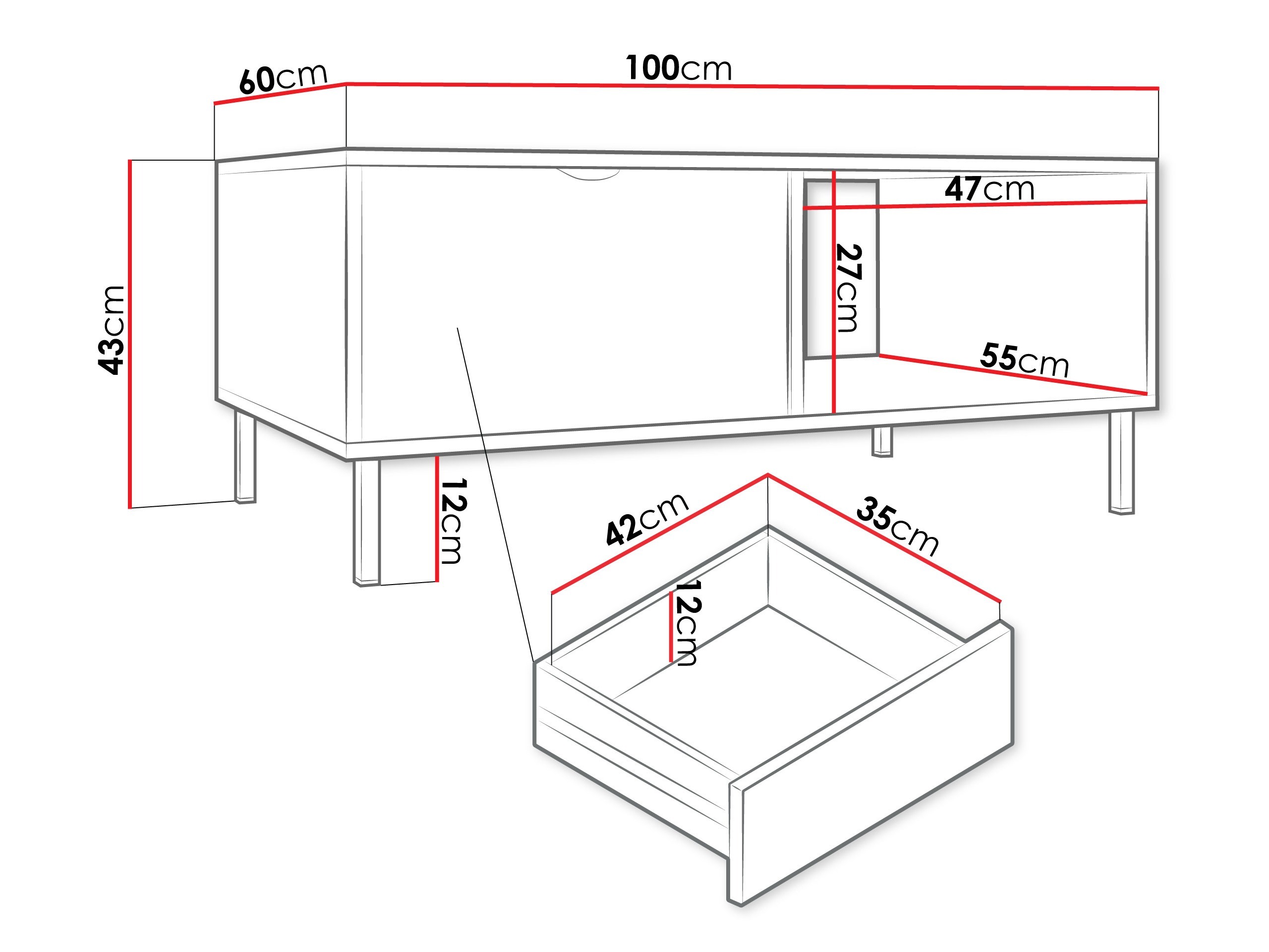 Klubska mizica Comfivo Elblare